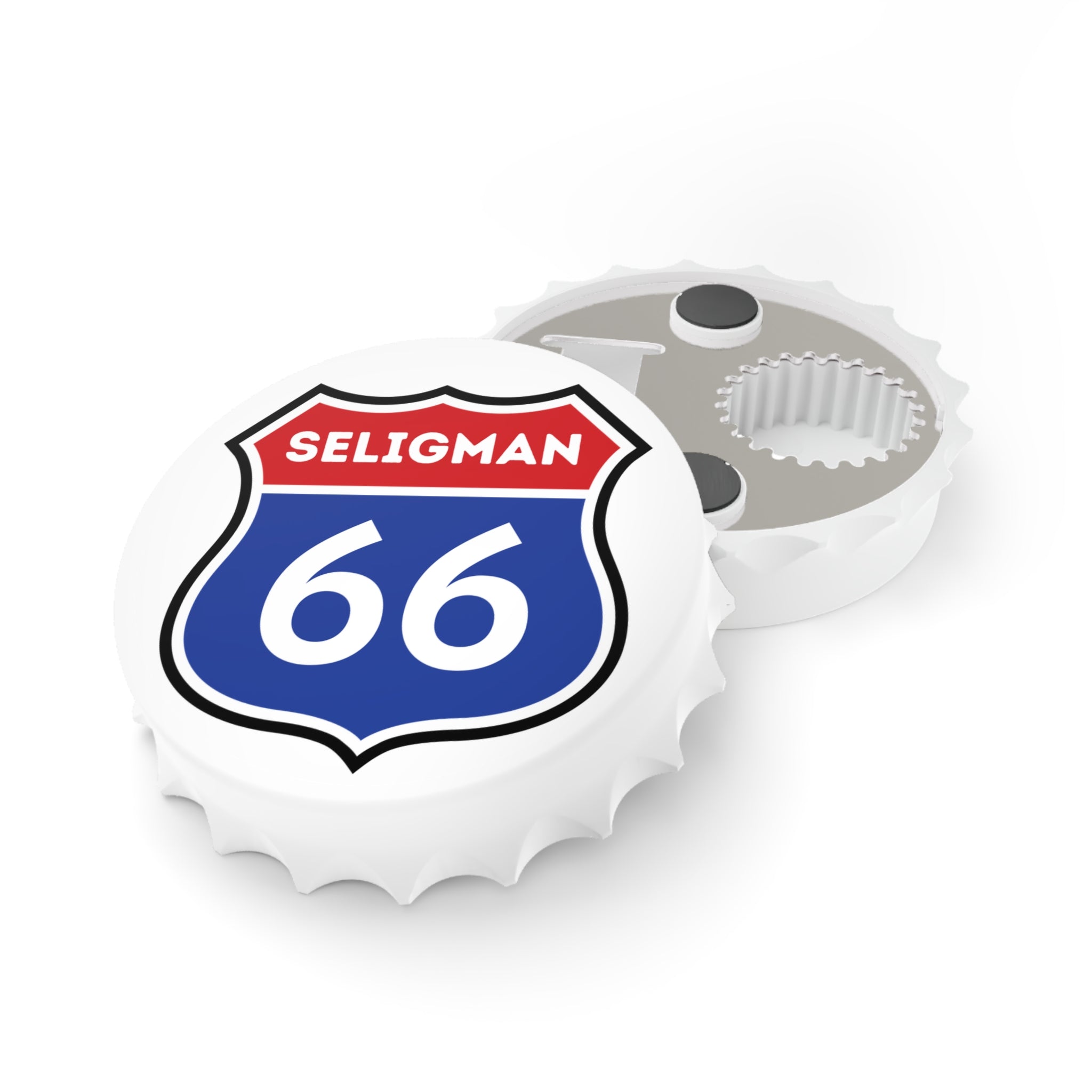 Seligman 66 Route Shield Bottle Opener