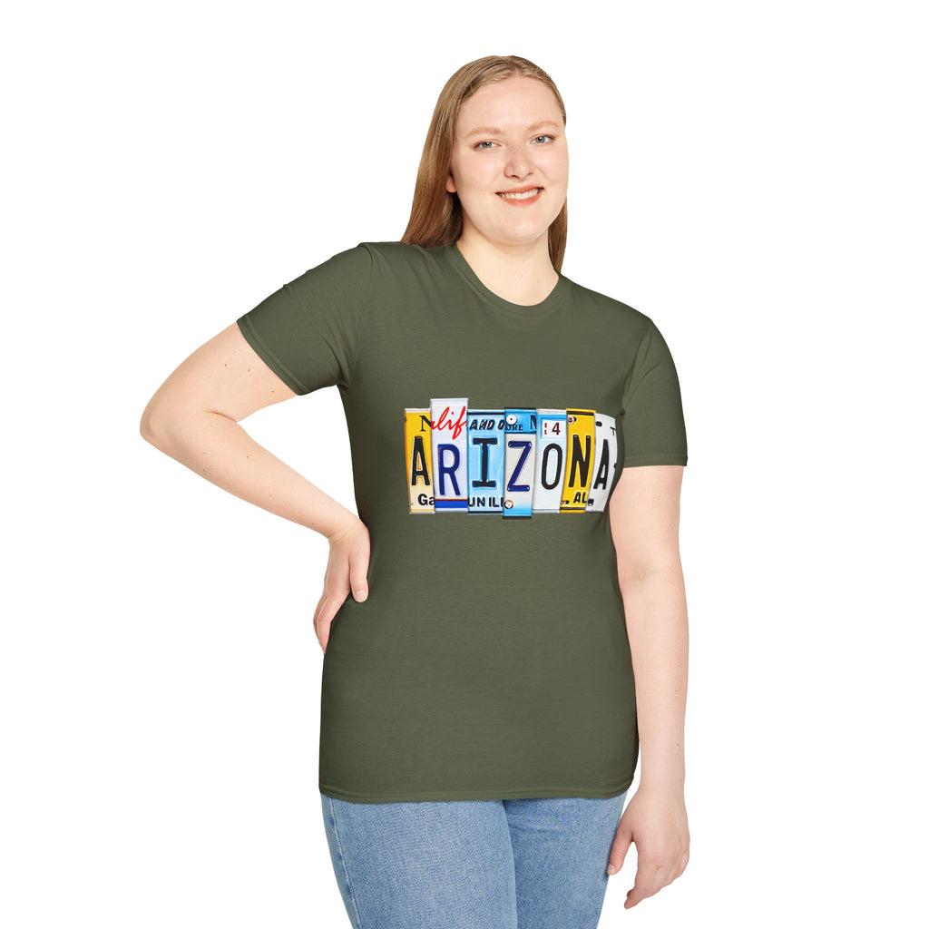 Arizona License Plate Collage T-Shirt | State Graphic Tee