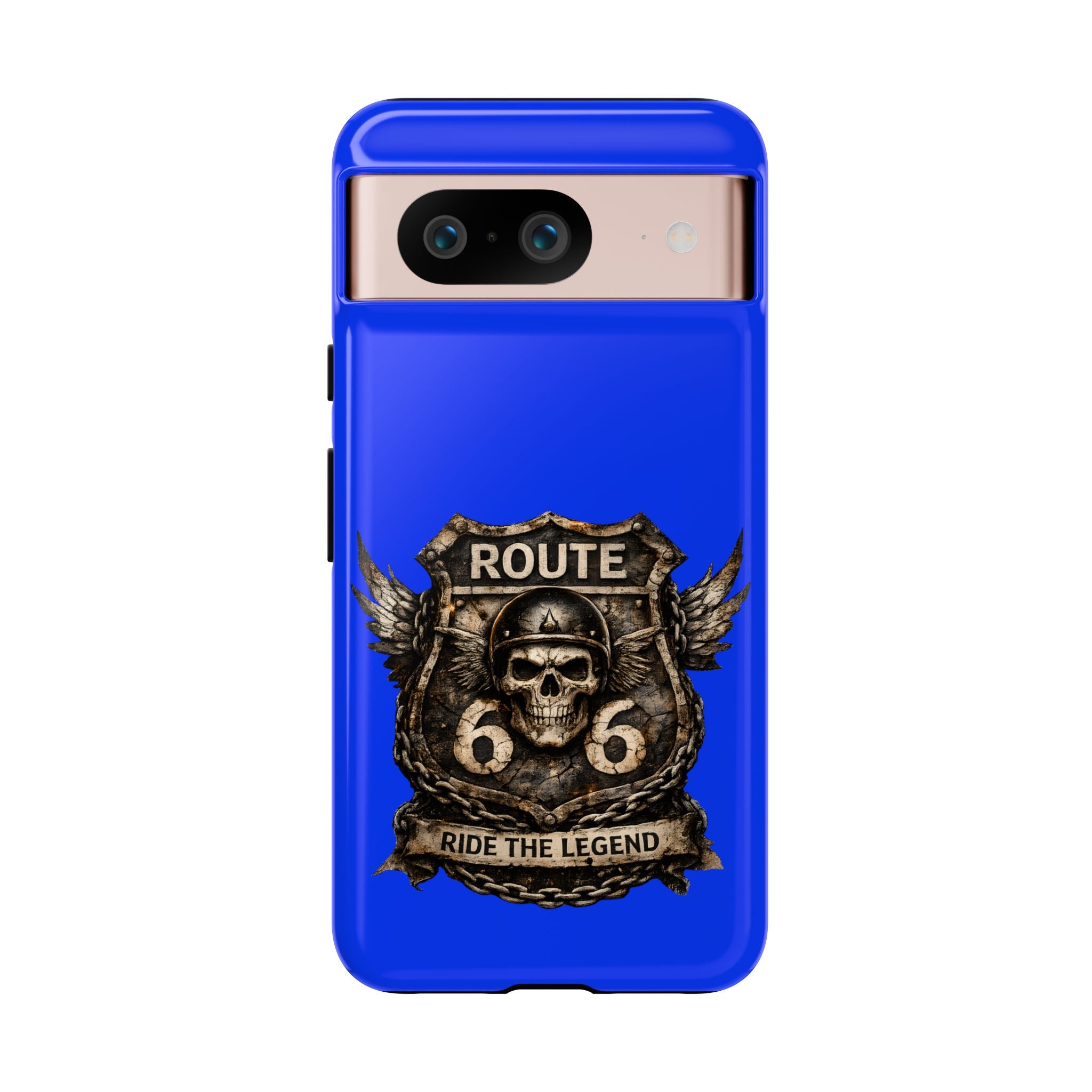 Route 66 Skull Helmet phone case | Motorcycle emblem, Ride the Legend