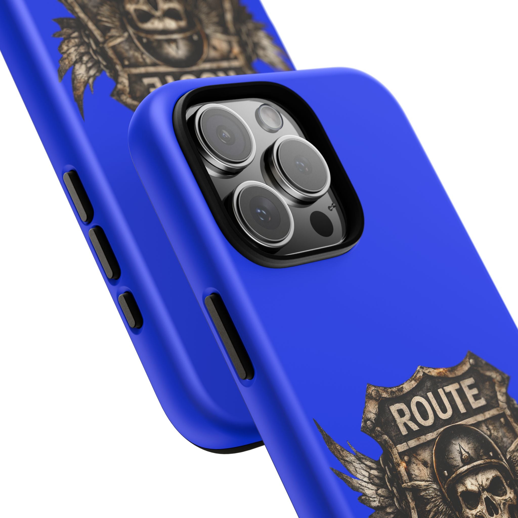 Route 66 Skull Helmet phone case | Motorcycle emblem, Ride the Legend