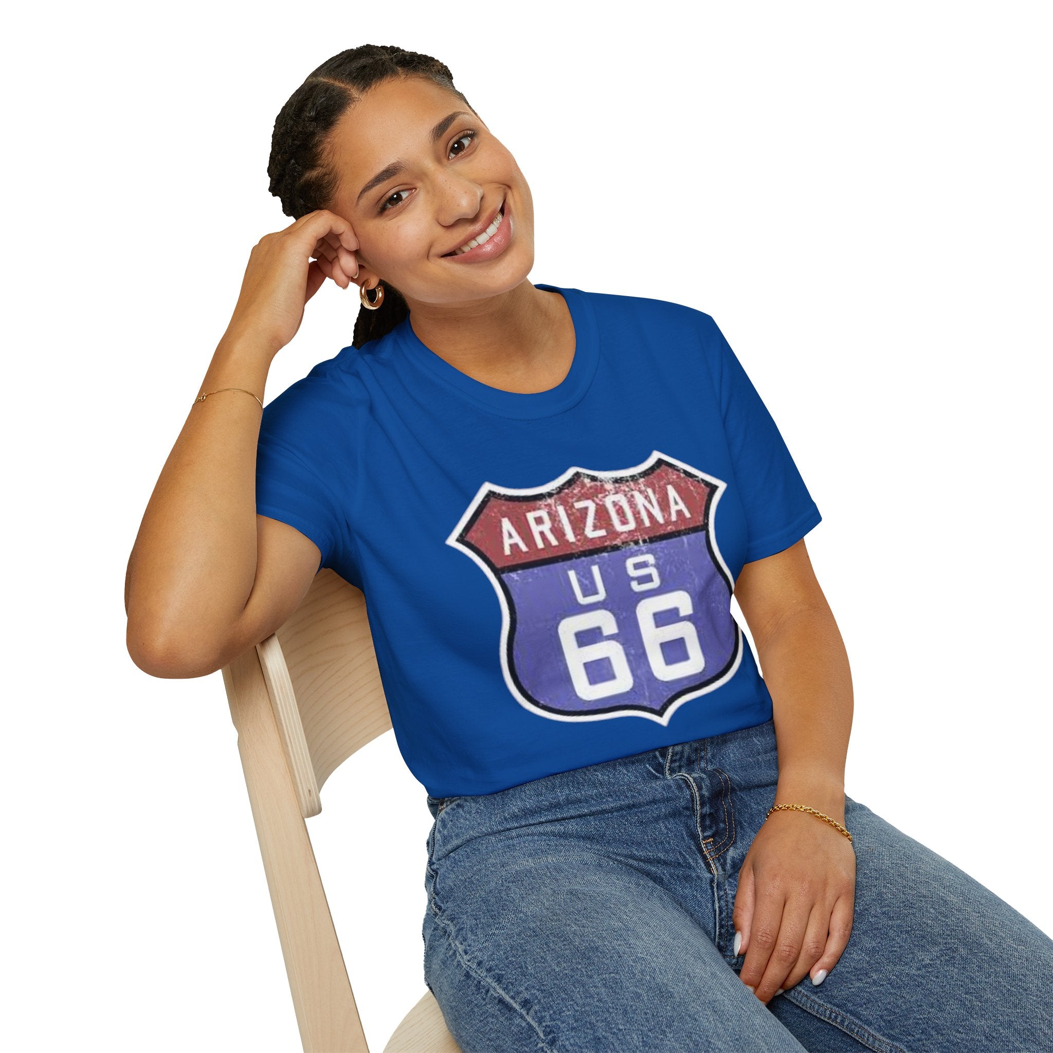 Arizona US 66 Shield T-Shirt | Route 66 Vintage Sign Tee