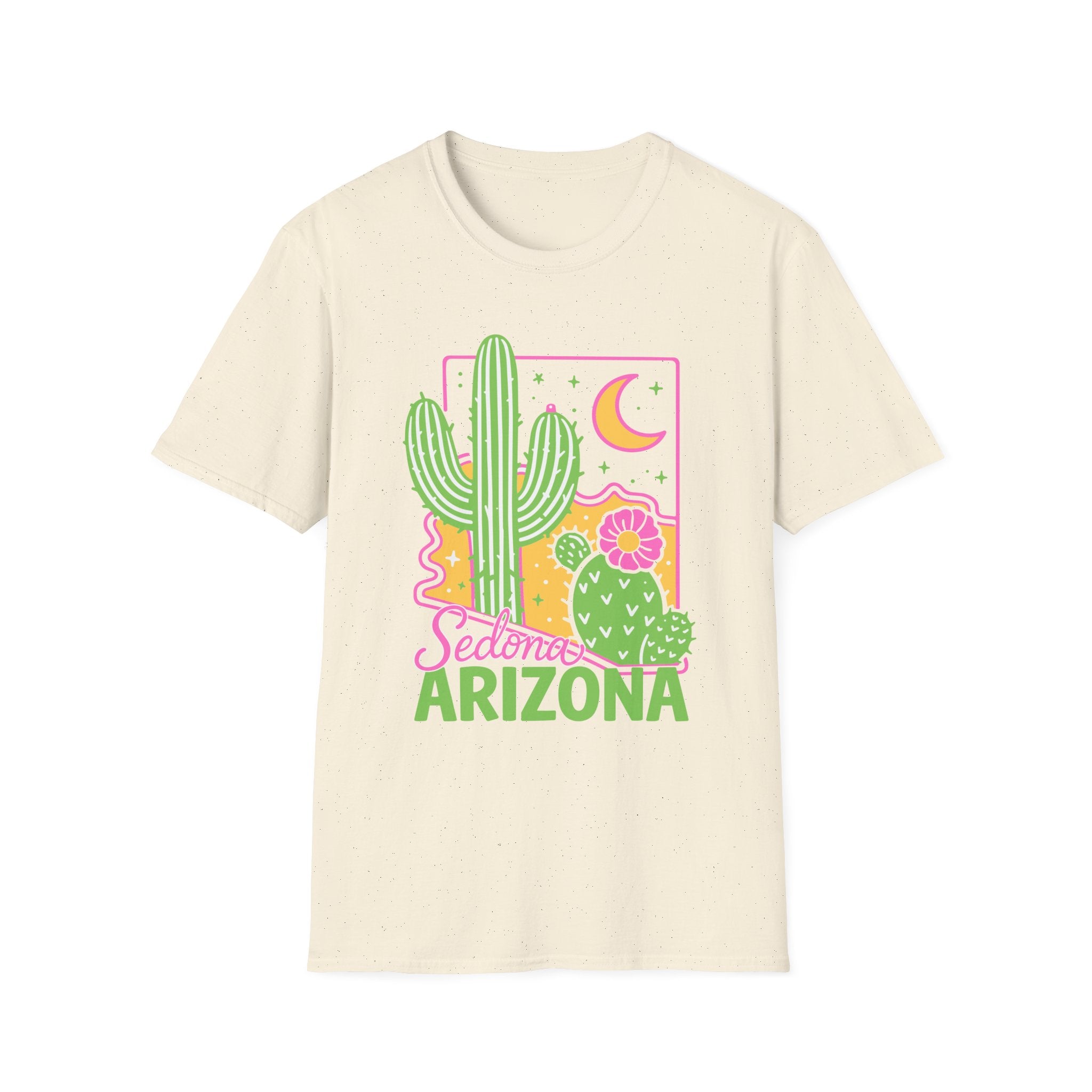 Sedona Arizona Cactus Graphic T-Shirt | Desert Floral Tee