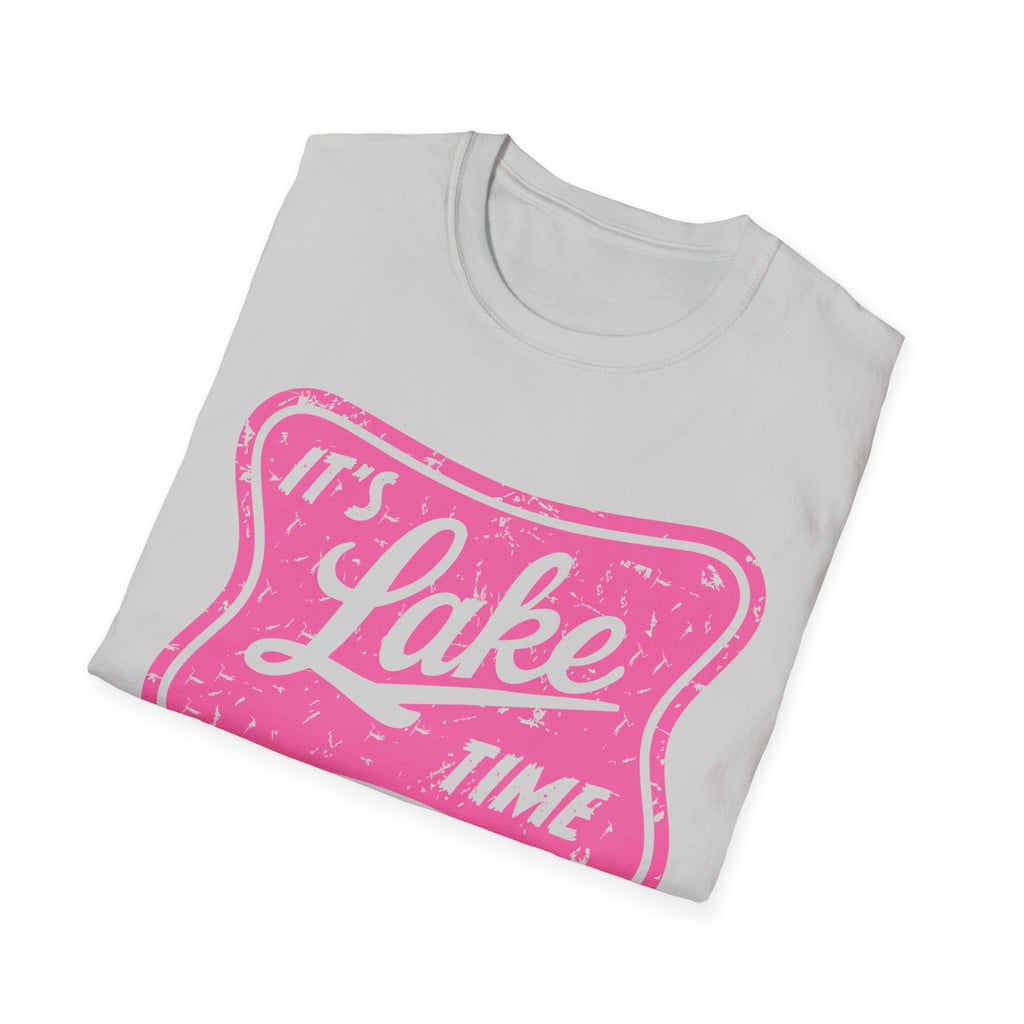 Lake Life Graphic Tee | Its Lake Time T-Shirt, Unisex Softstyle Tee, Womans Girls Teens, Summer Outdoor Tee, Lake Lover Gift