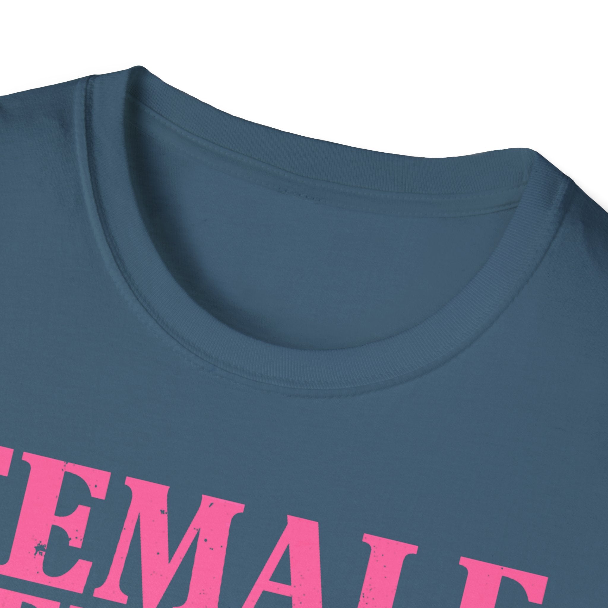 Female Veteran with Three Sides T-Shirt | American Flag, Pink Helmet, Military Pride