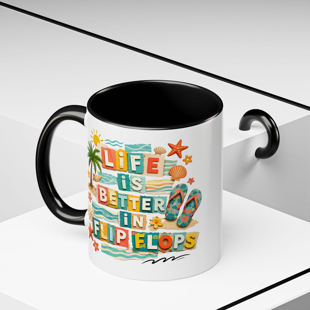 Life Is Better in Flip Flops Mug | Beach Summer Coffee Cup