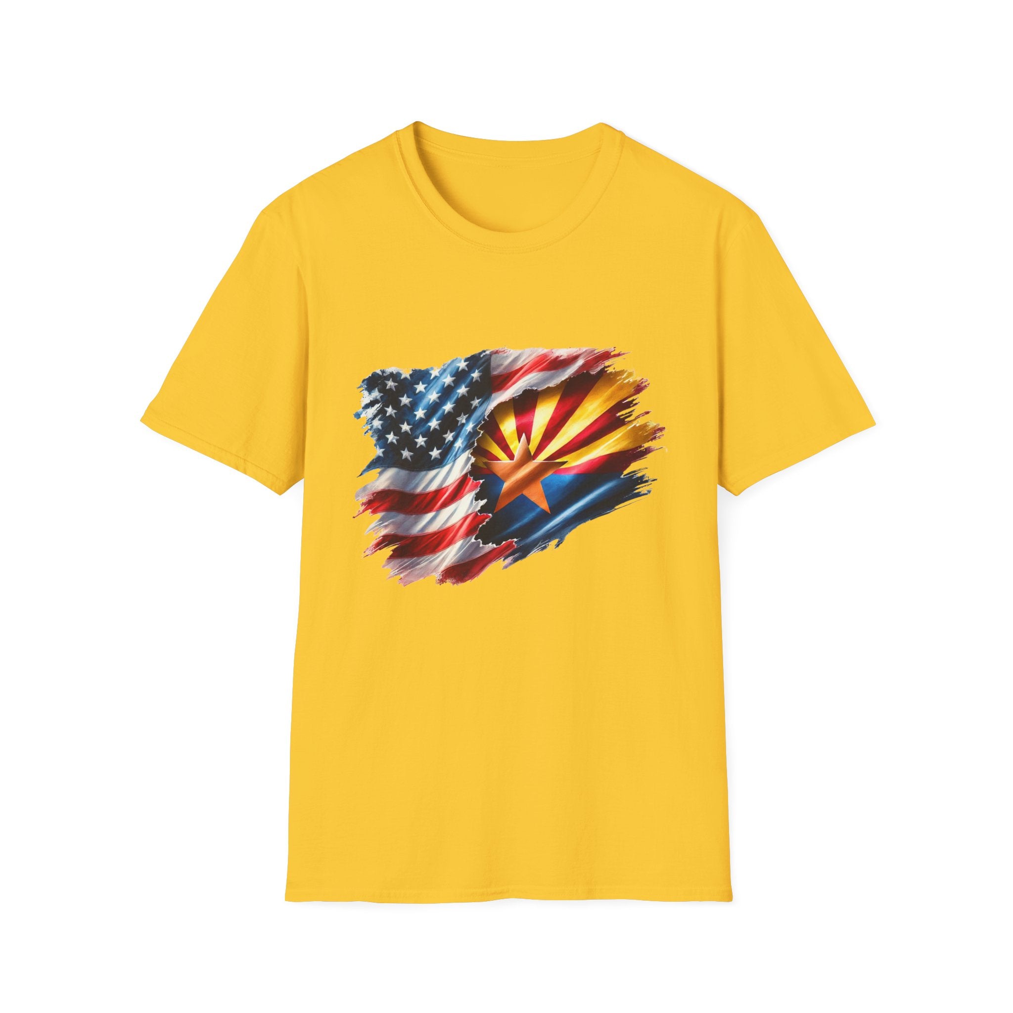 Arizona Flag with American Flag T-Shirt | Patriotic State Pride Tee