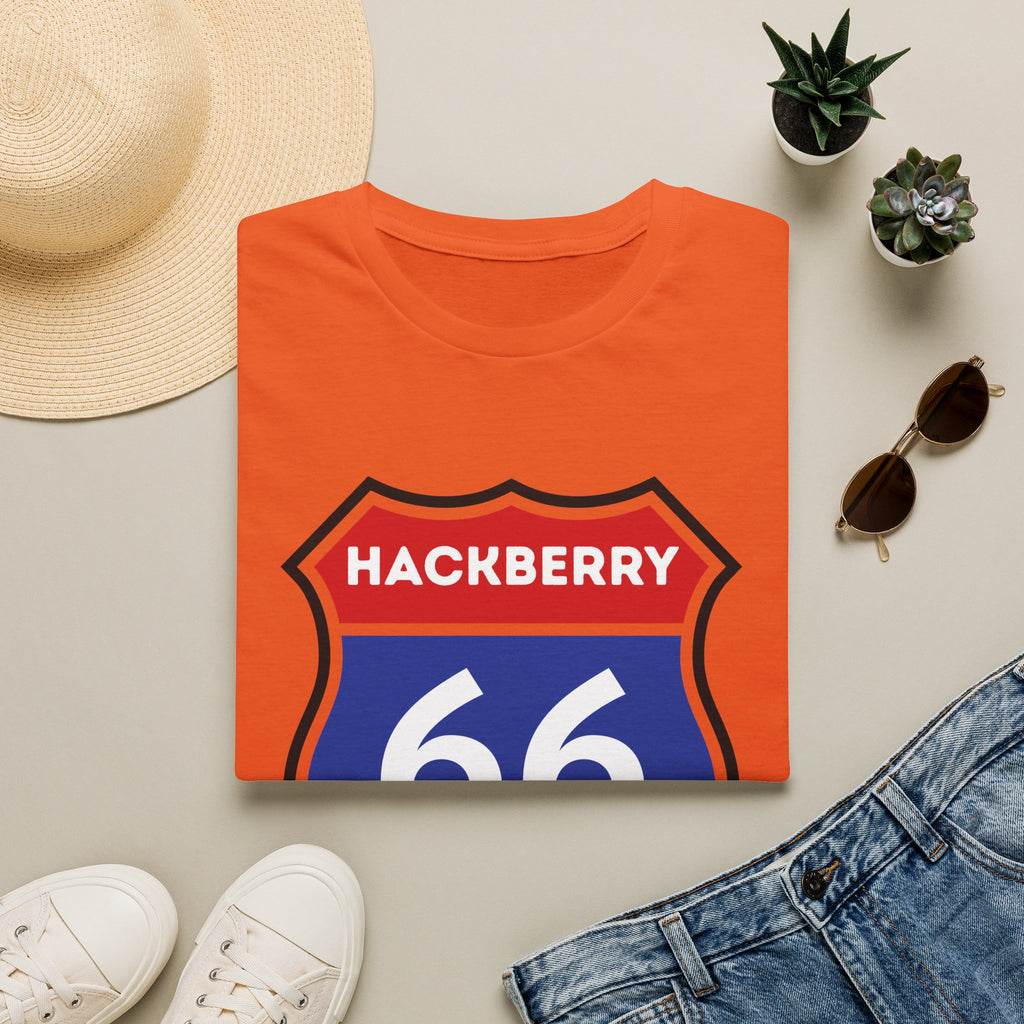 Hackberry 66 Shield T-Shirt | Route 66 Road Sign Tee