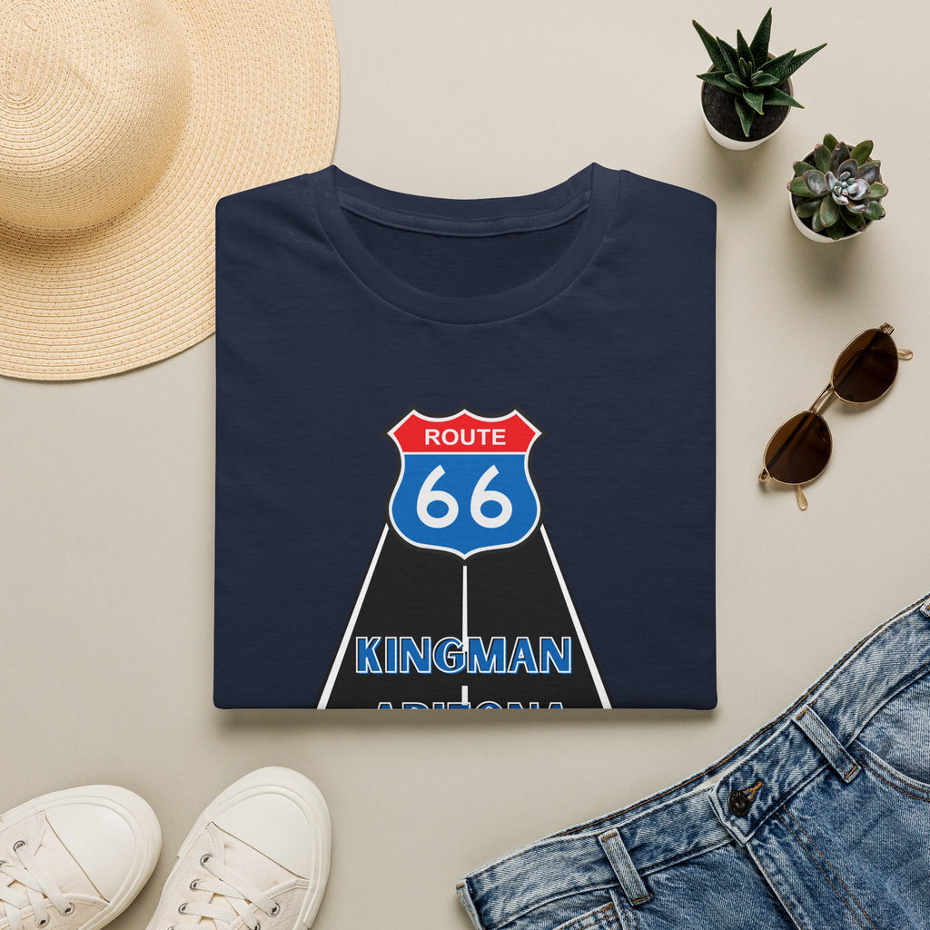 Route 66 Kingman Arizona Mens Womans Softstyle T-Shirt, Vintage Road Trip Shirt, Retro Travel Tee, Men's Women's Graphic Top, Gift for Travelers