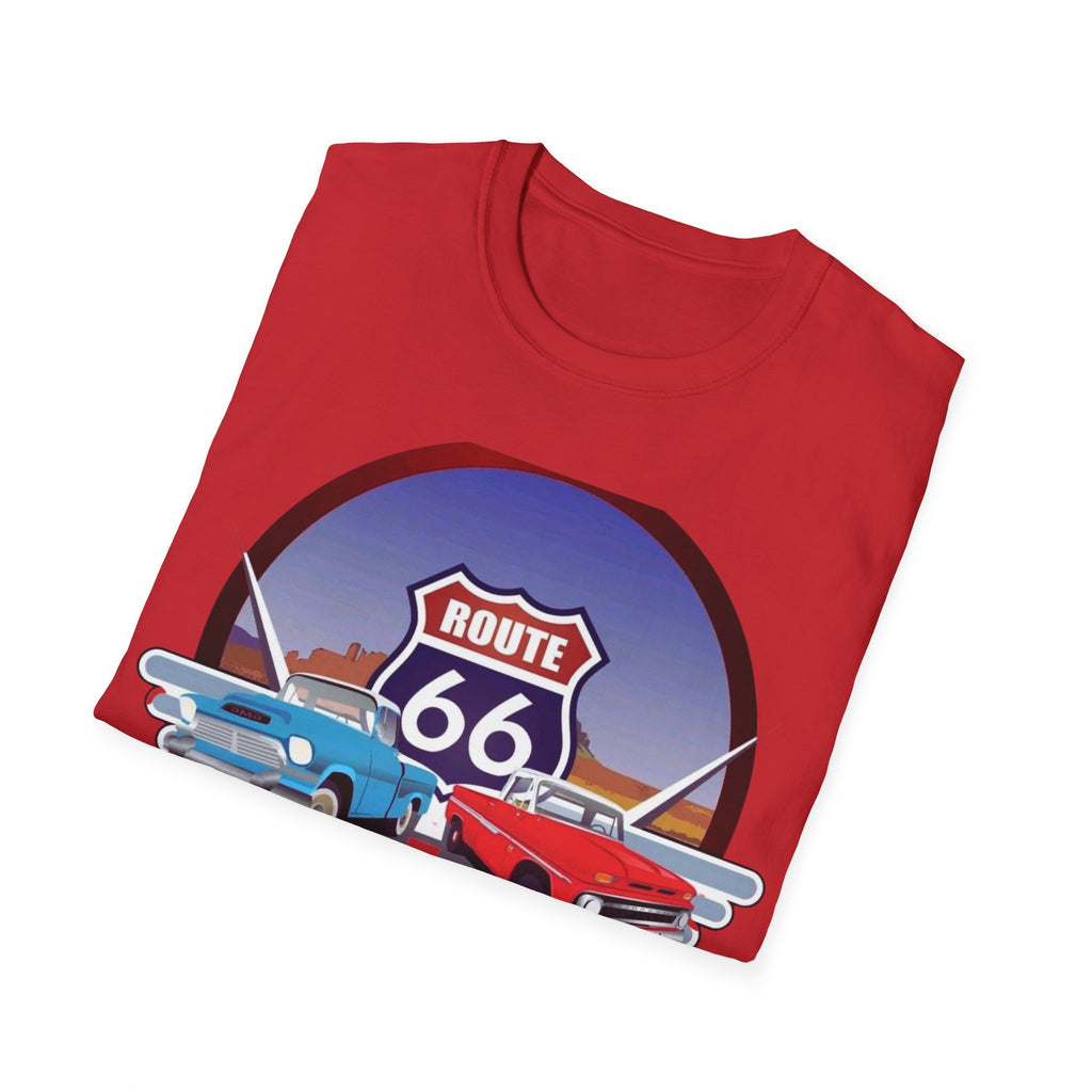 Route 66 Kingman Arizona Softstyle T-Shirt, Vintage Tee, Retro Shirt, Unisex Top, Gift for Travelers