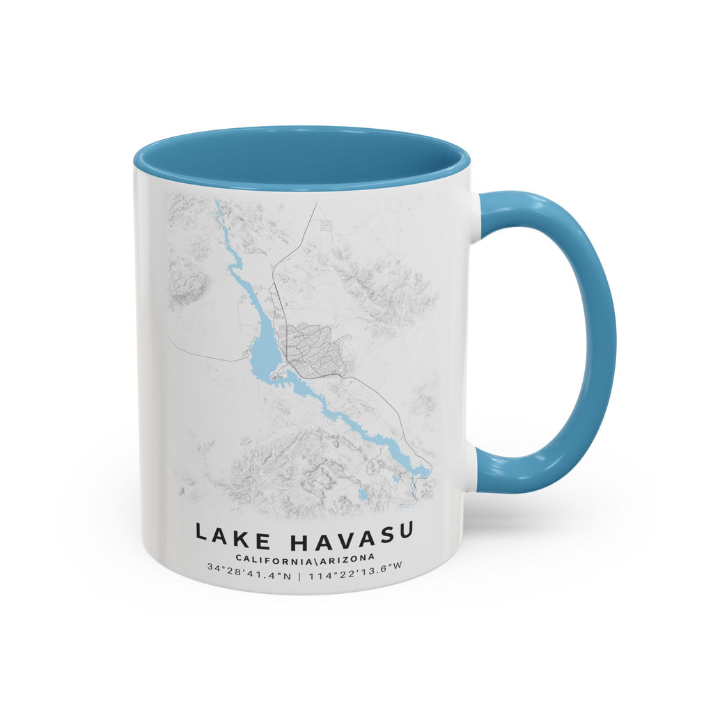 Lake Havasu map Accent Coffee Mug | 11oz 15oz