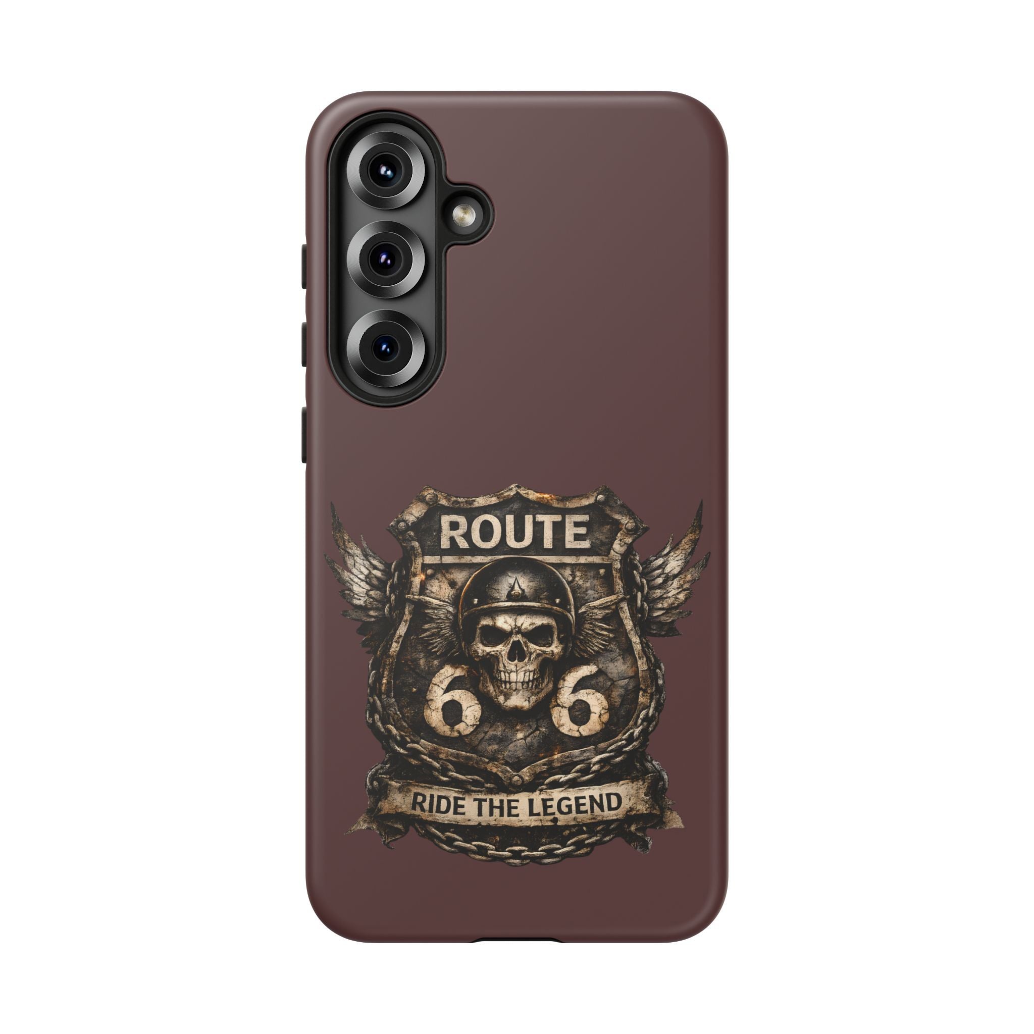 Route 66 Skull Helmet phone case | Motorcycle emblem, Ride the Legend