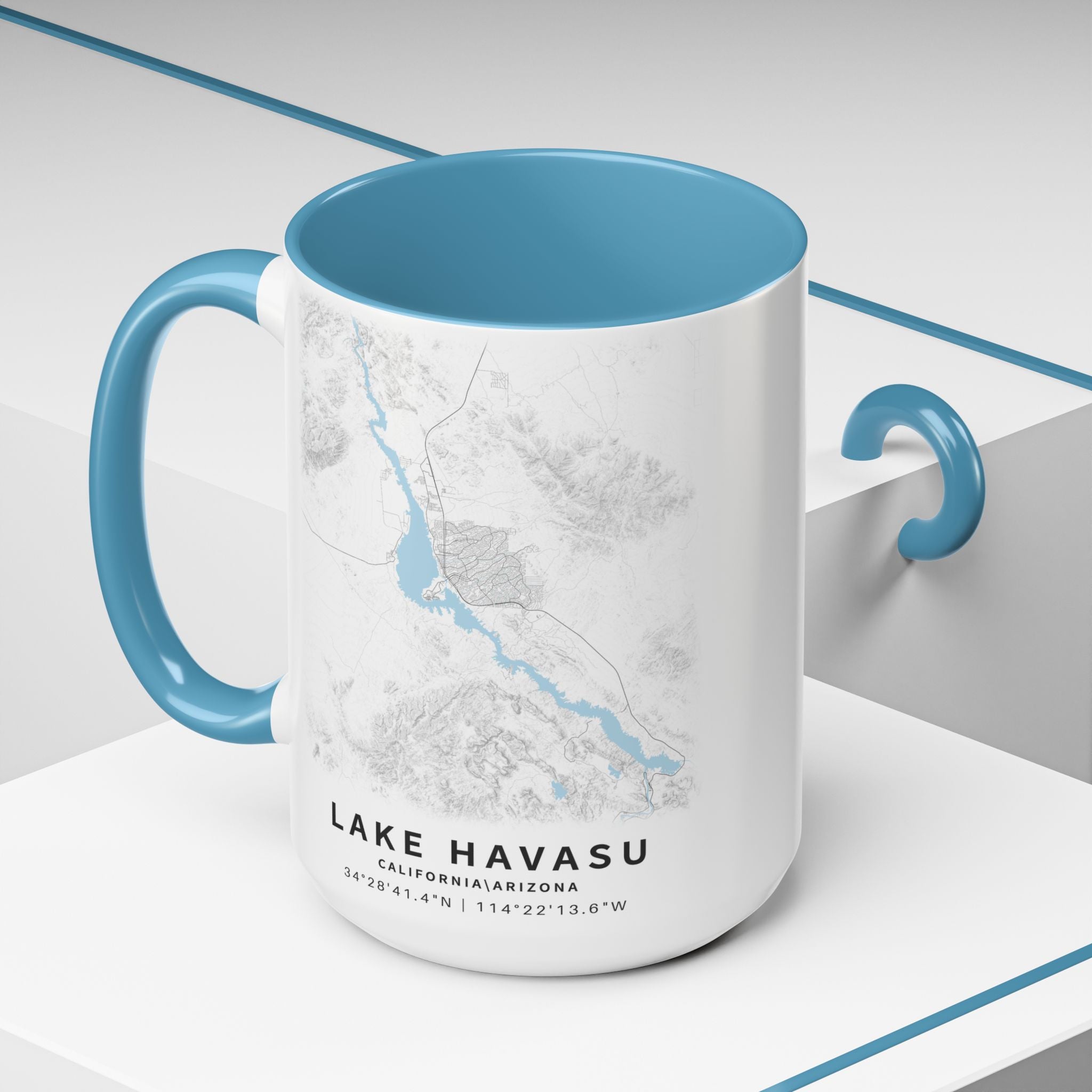 Lake Havasu map Accent Coffee Mug | 11oz 15oz