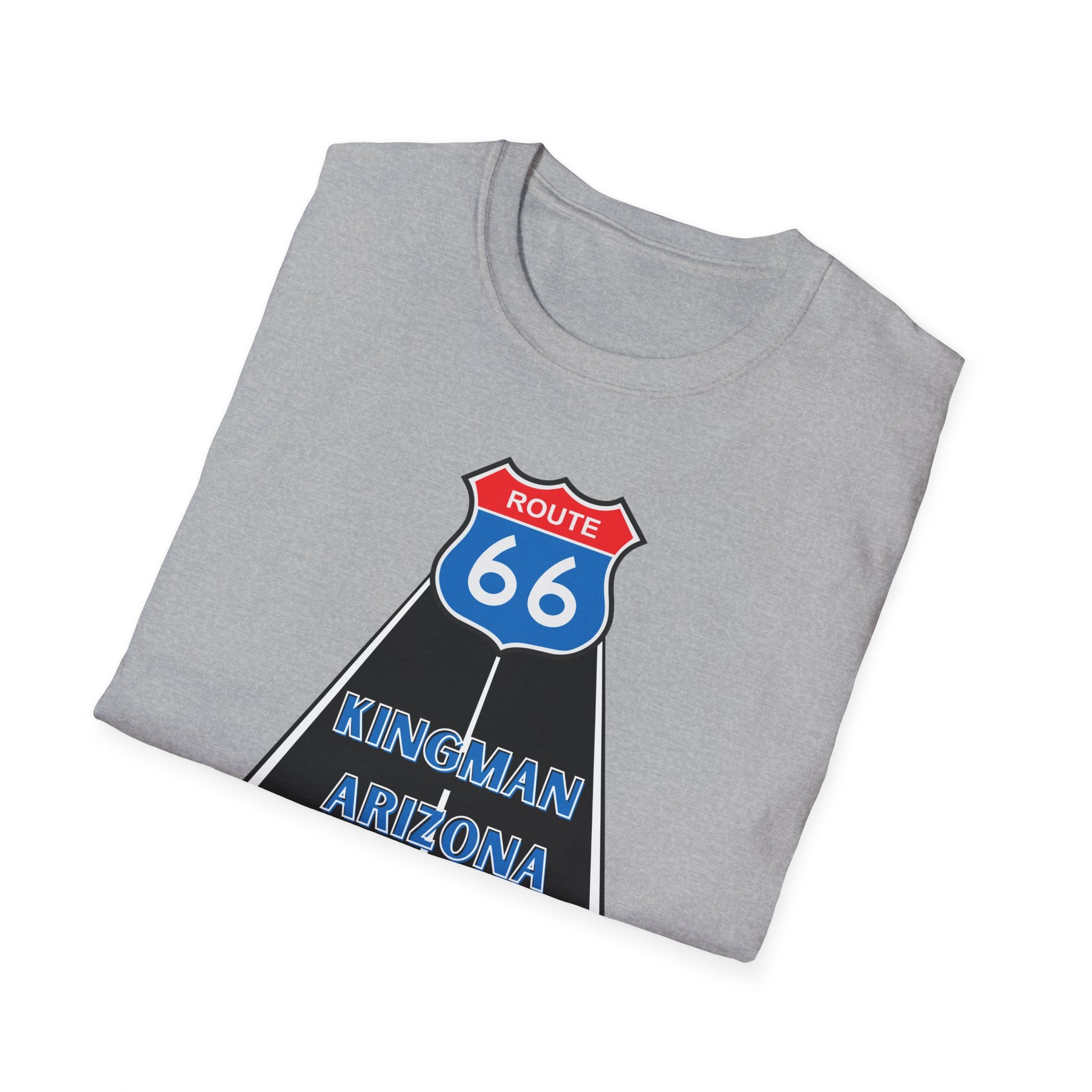 Route 66 Kingman Arizona Men's Woman's Softstyle T-Shirt
