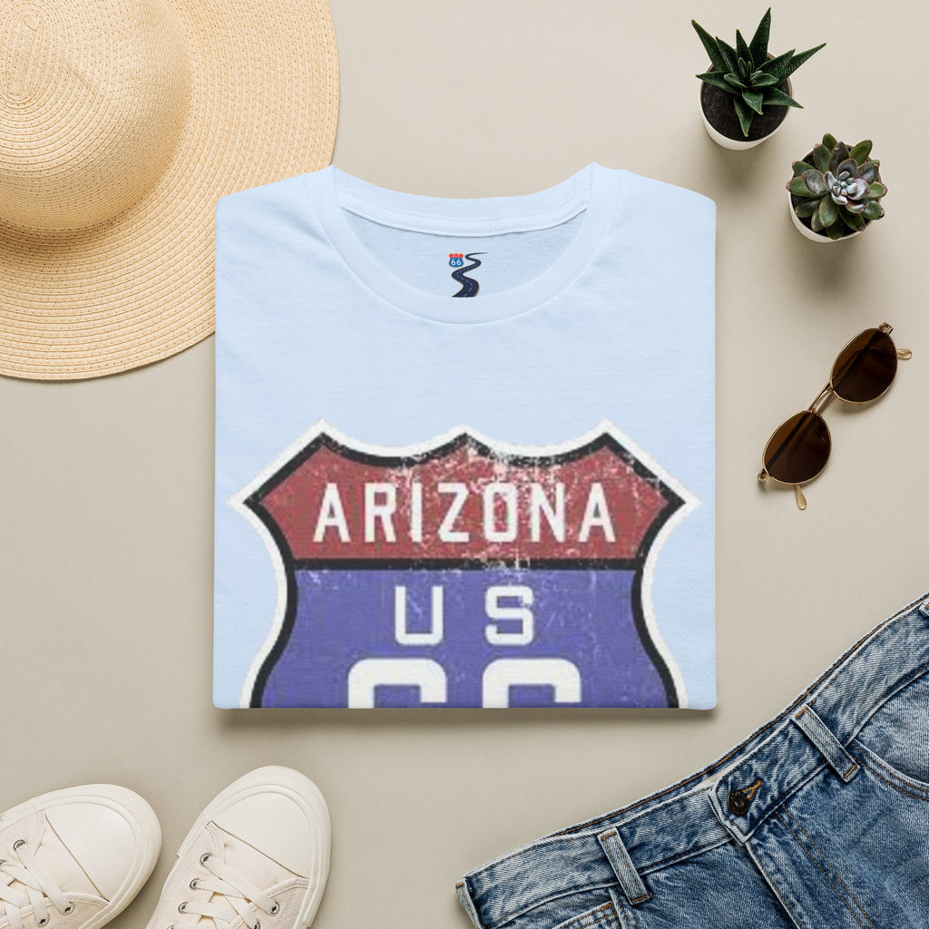 Arizona US 66 Shield T-Shirt | Route 66 Vintage Sign Tee