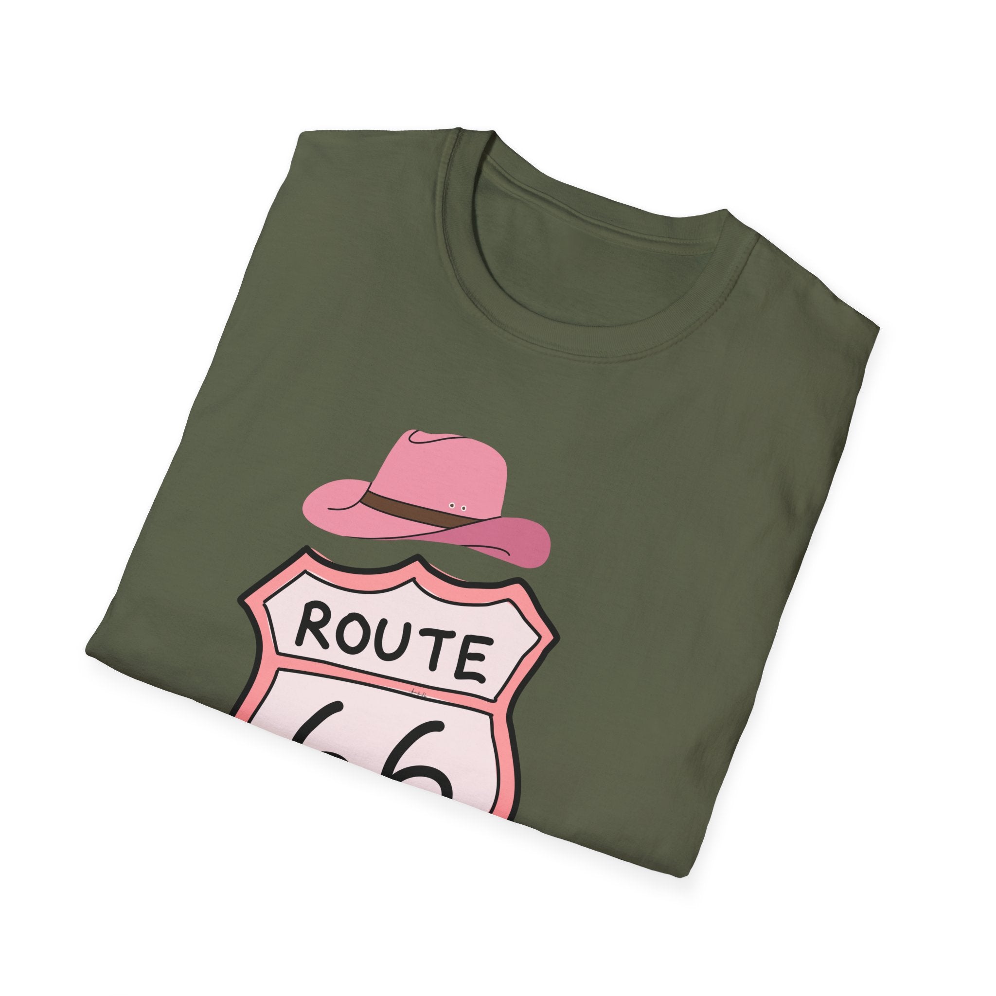 Get Your Kick's On Route 66 Unisex Softstyle T-Shirt