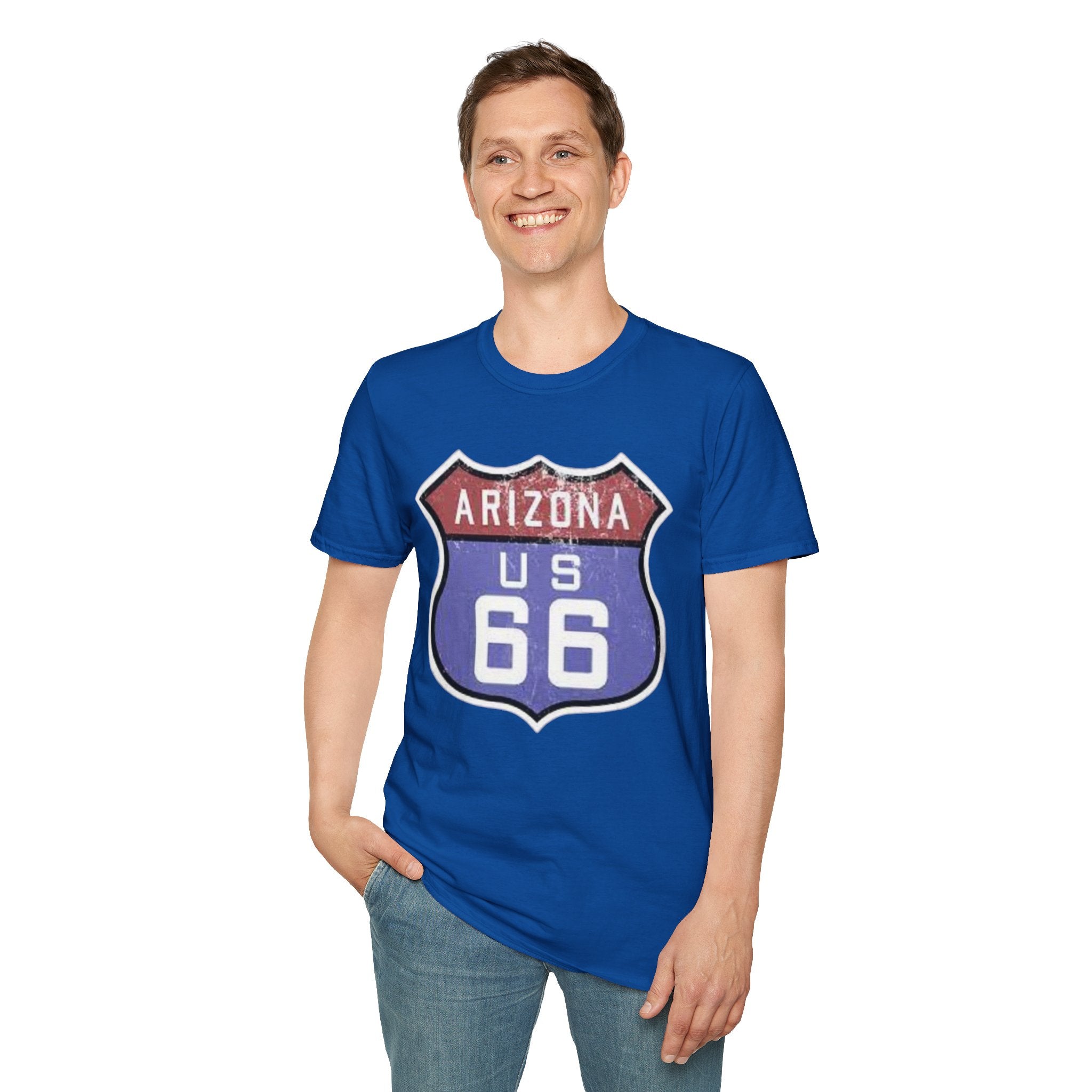 Arizona US 66 Shield T-Shirt | Route 66 Vintage Sign Tee