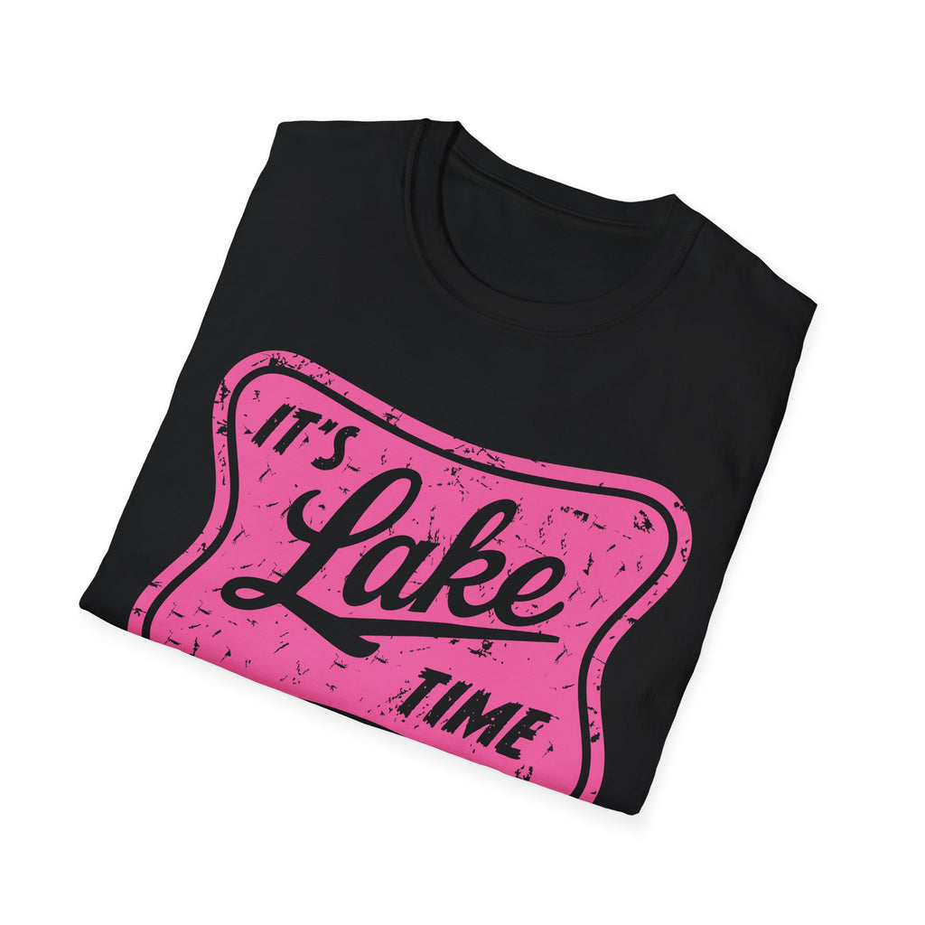 Lake Life Graphic Tee | Its Lake Time T-Shirt, Unisex Softstyle Tee, Womans Girls Teens, Summer Outdoor Tee, Lake Lover Gift