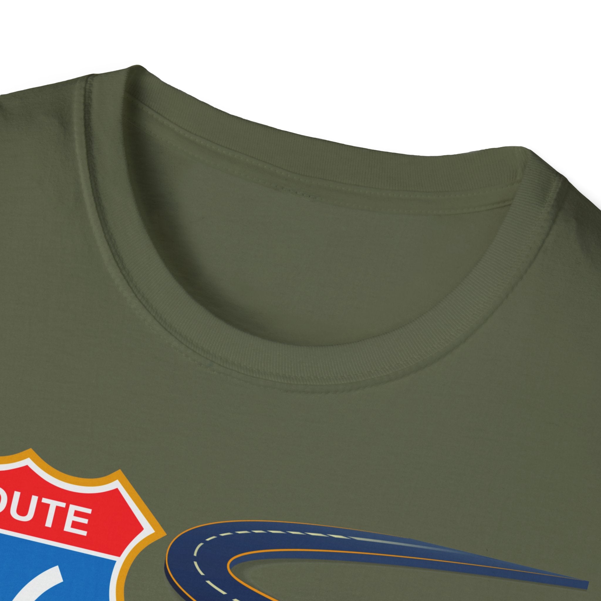 Route 66 Mens and Womans Softstyle T-Shirt, Retro Road Trip Tee, Vintage Highway Shirt, Travel Adventure Top, Unisex Graphic Tee