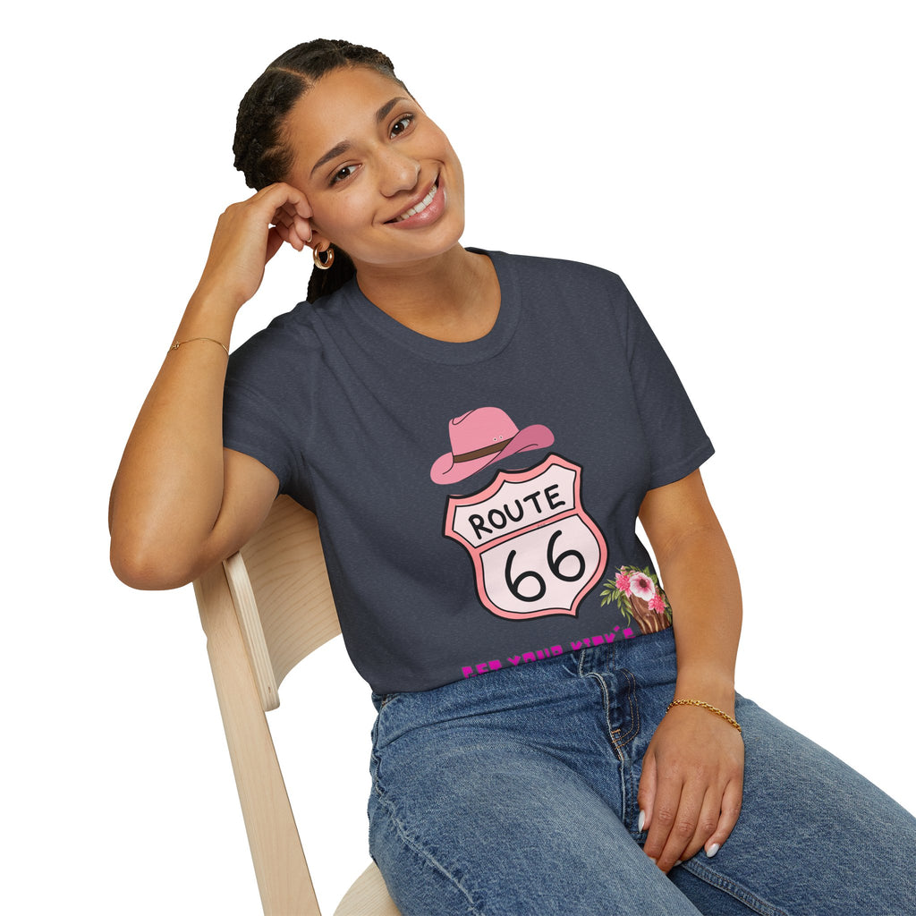 Route 66 Softstyle T-Shirt, Get Your Kick's On, Men Women, Unisex Tee Gift, Travel Highway Shirt