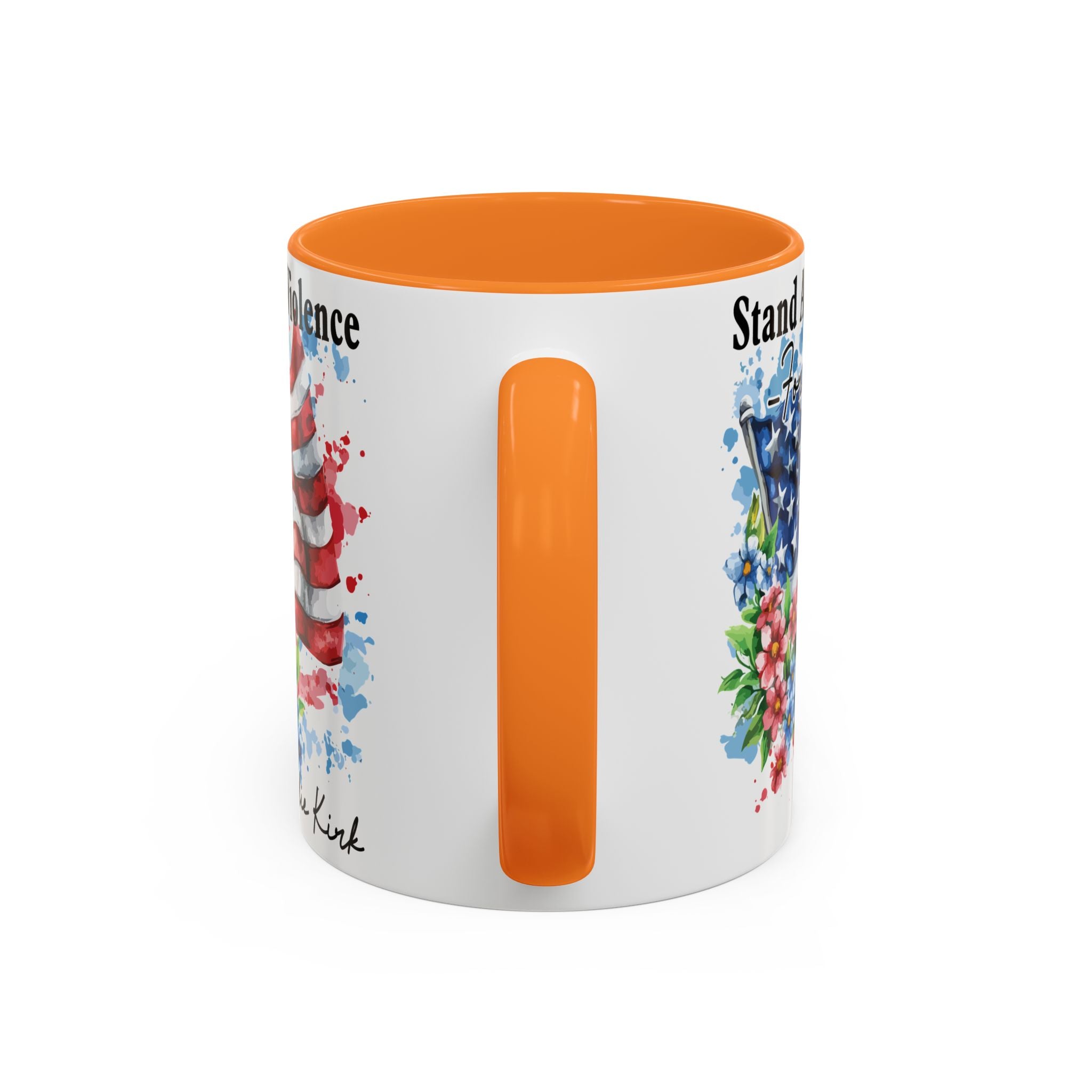 Charlie Kirk Patriotic Coffee Mugs for Inspiration, Stand Against Violence, Colorful Mugs, Gift for Activists, Tea Lovers, 4th of July
