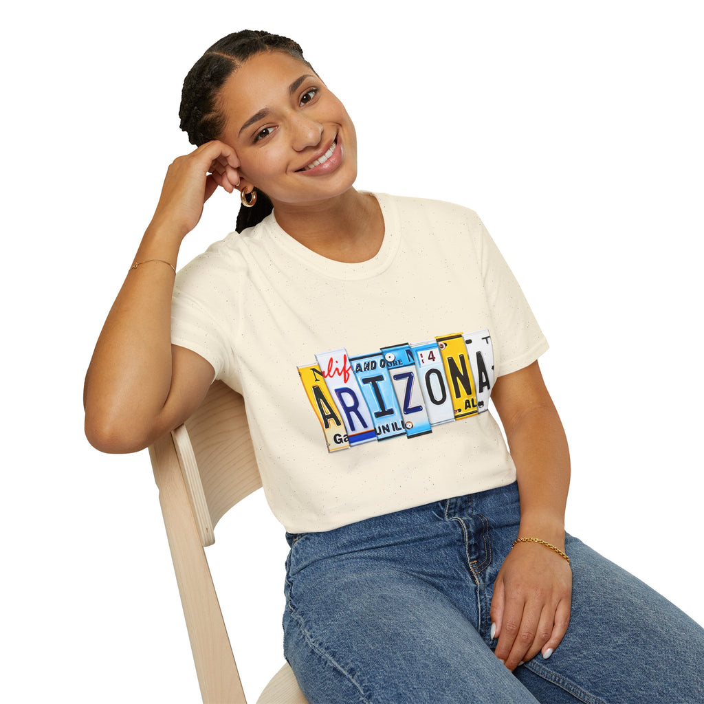 Arizona License Plate Collage T-Shirt | State Graphic Tee