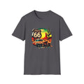 Route 66 Mens and Womans Softstyle T-Shirt, Unisex Retro Vintage Tee, Road Trip Travel Shirt, Hipster Graphic Top, Americana Clothing