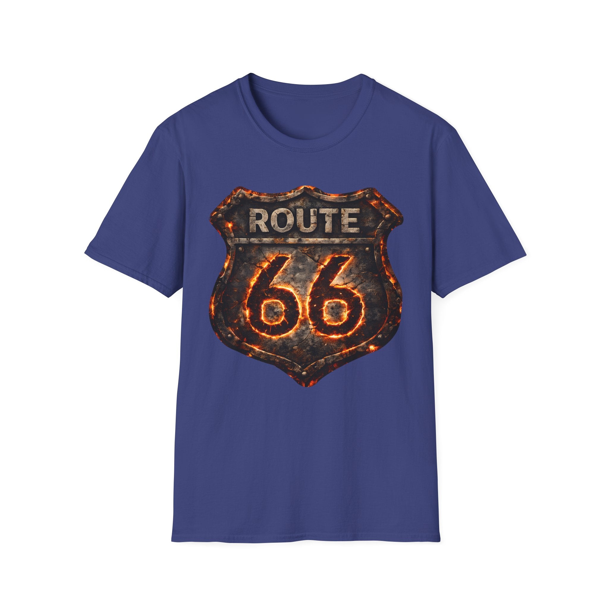 Vintage Route 66 Shield T-Shirt | Retro Road Trip Sign
