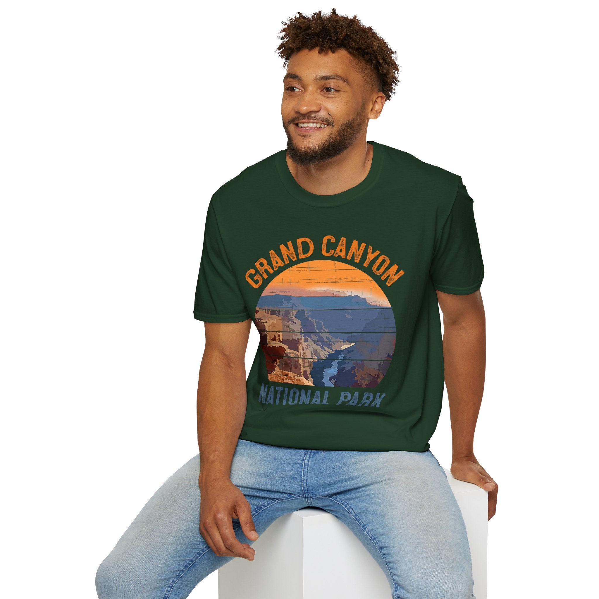 Grand Canyon National Park T-Shirt | Vintage Sunset Landscape