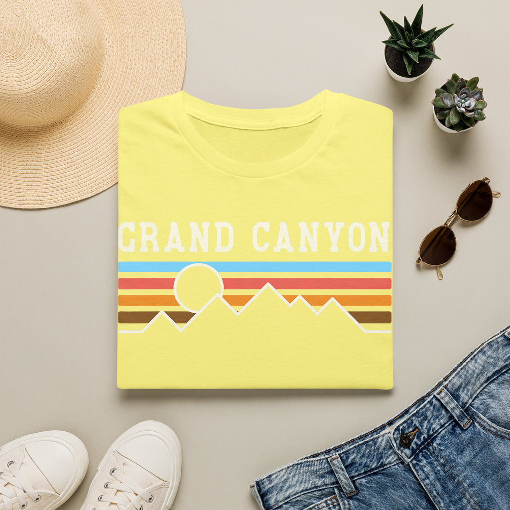 Grand Canyon Retro Sunset T-Shirt | Printed Front and Back National Park Landscape