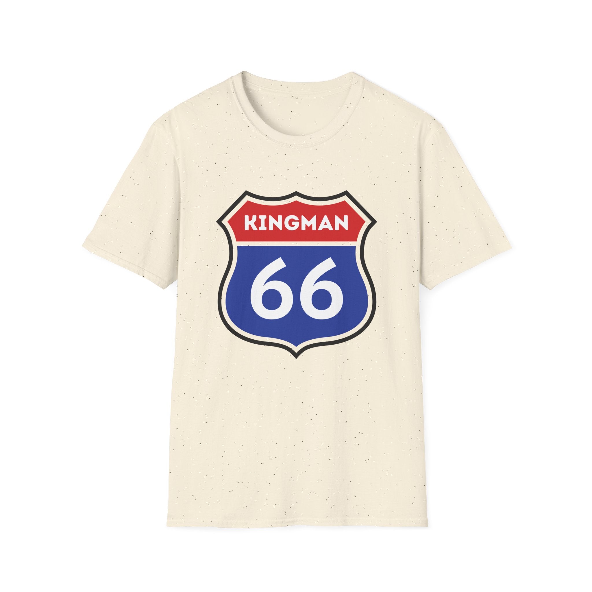 Kingman 66 Shield T-Shirt | Route 66 Road Sign Tee