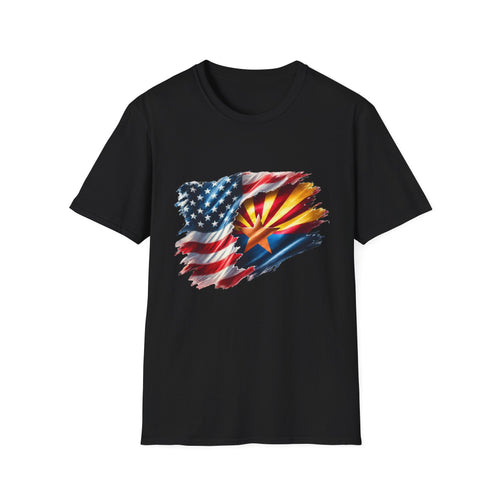Arizona Flag with American Flag T-Shirt | Patriotic State Pride Tee
