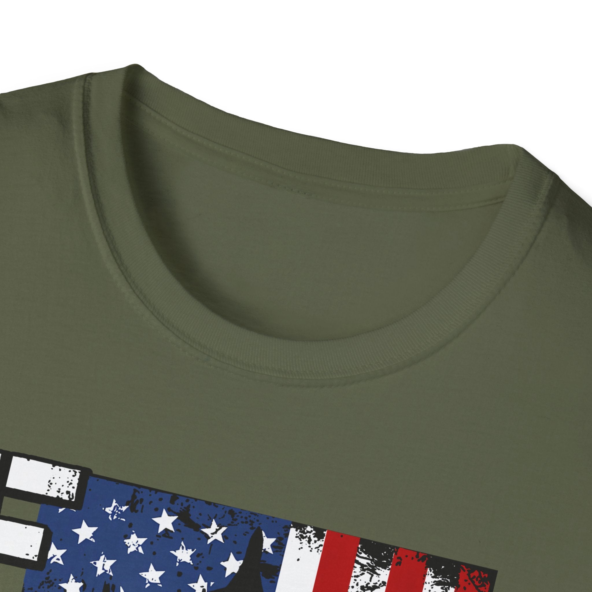 FAFO Patriotic Political Portrait T-Shirt | Flag Background, Bold Lettering