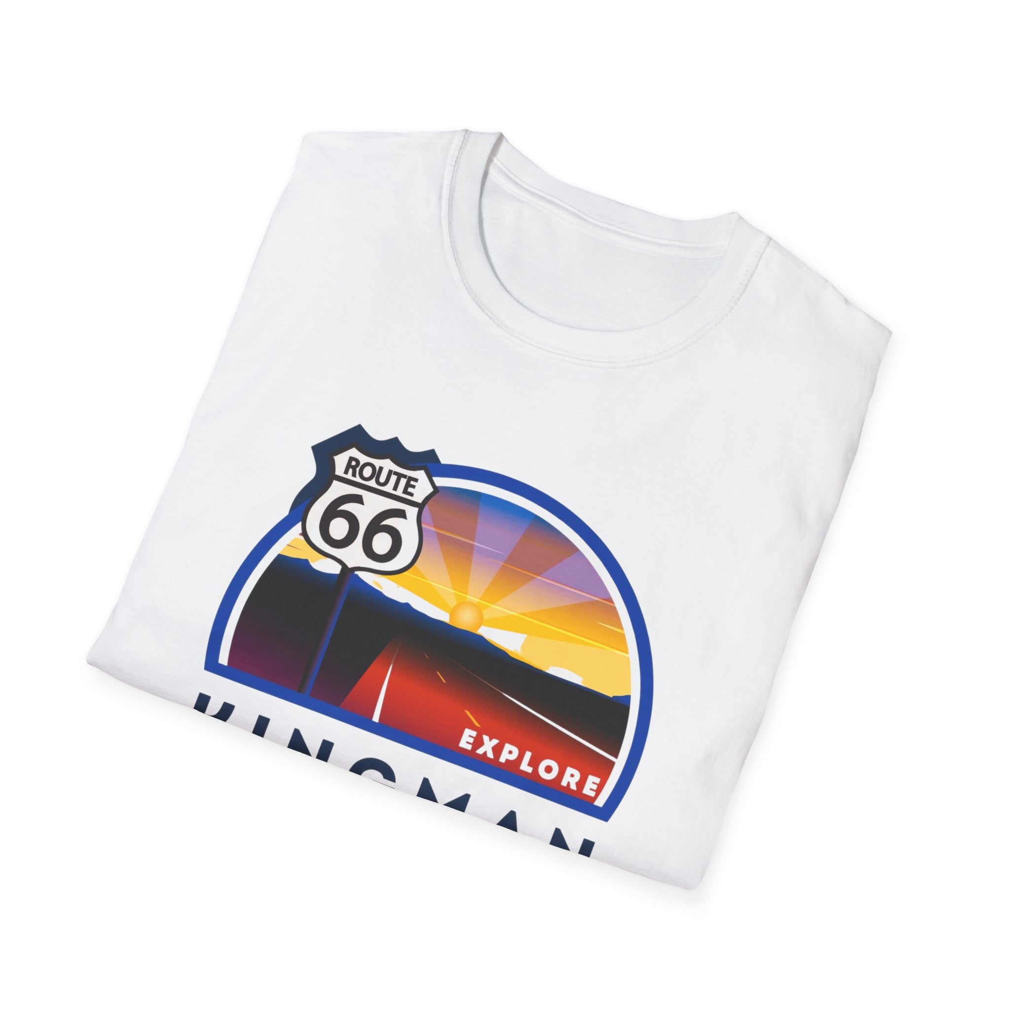 Route 66 Kingman Arizona Mens Womans Softstyle T-Shirt