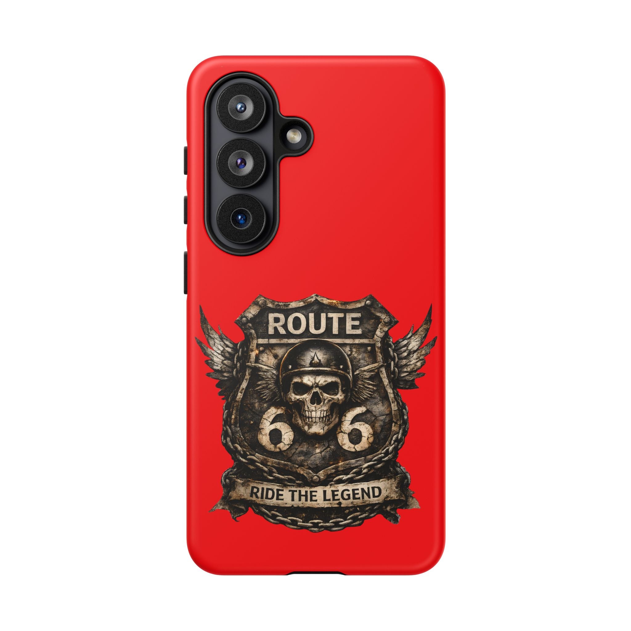 Route 66 Skull Helmet phone case | Motorcycle emblem, Ride the Legend