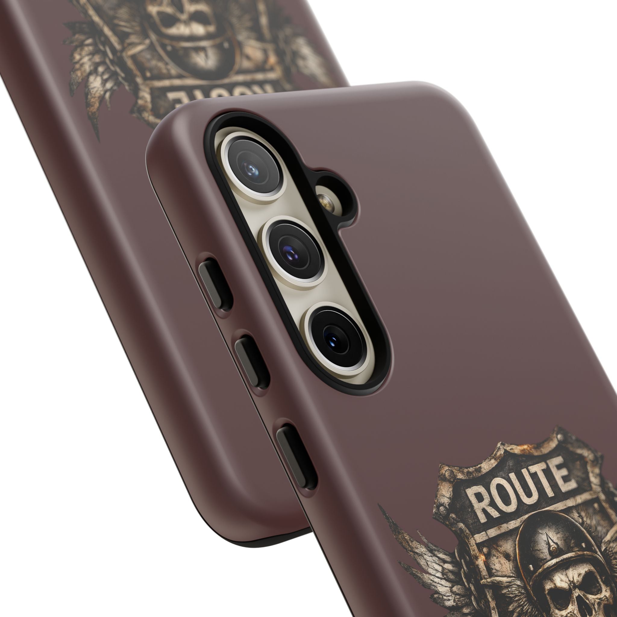 Route 66 Skull Helmet phone case | Motorcycle emblem, Ride the Legend