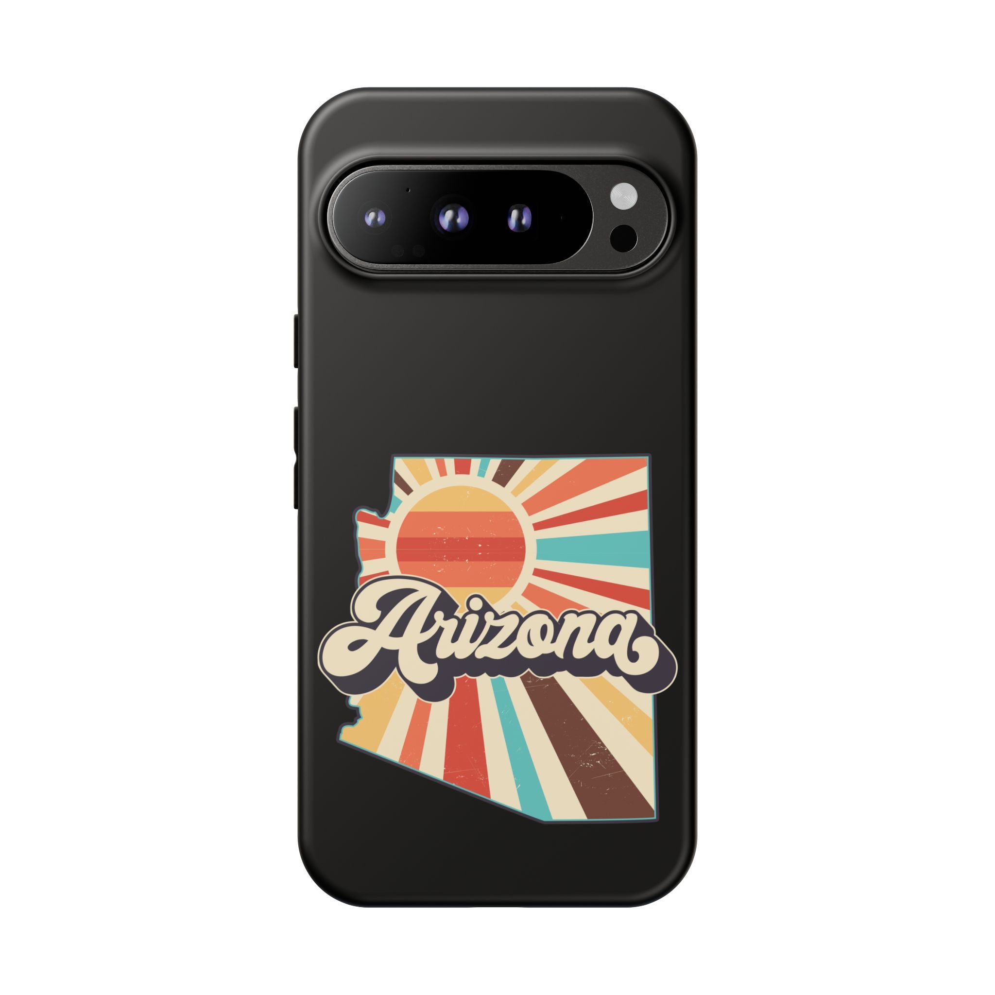 Arizona State Outline Retro Sunset Phone Case | AZ Tough Case