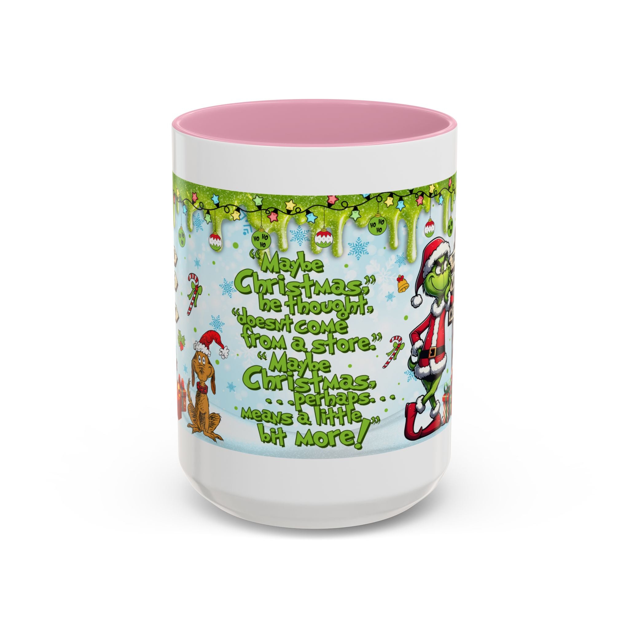 Grinch Christmas Mug | Colorful 11oz 15oz Ceramic Coffee Cup