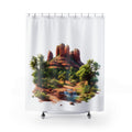 Arizona Nature-Inspired Shower Curtain, Rustic Home Decor, Bohemian Bathroom Accessory, Gift for Nature Lovers, Landscape Design