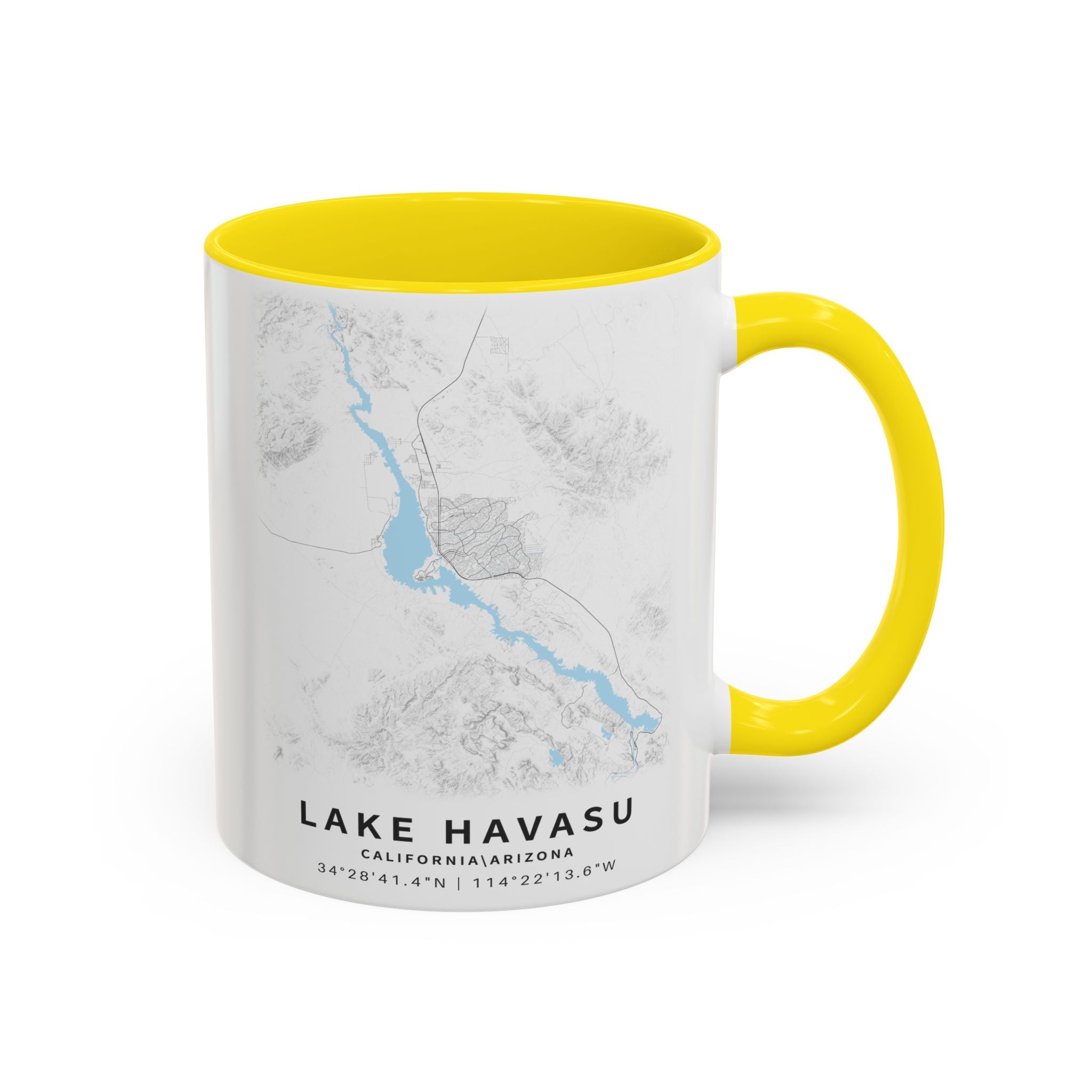 Lake Havasu map Accent Coffee Mug | 11oz 15oz