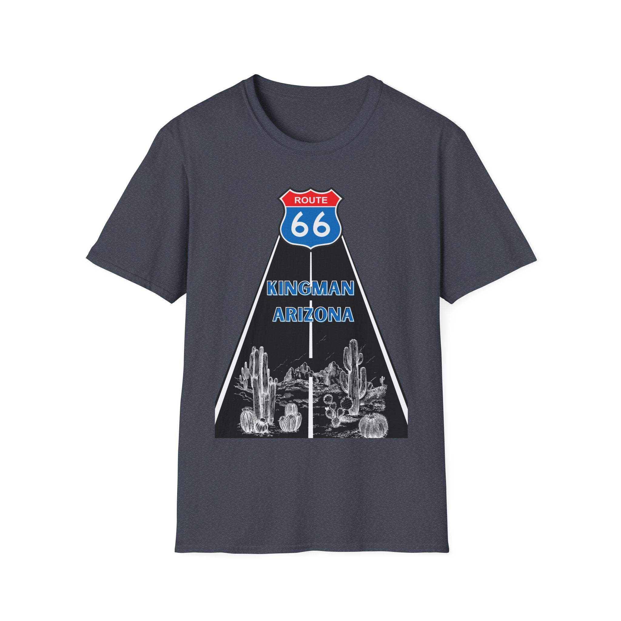 Route 66 Kingman Arizona Men's Woman's Softstyle T-Shirt
