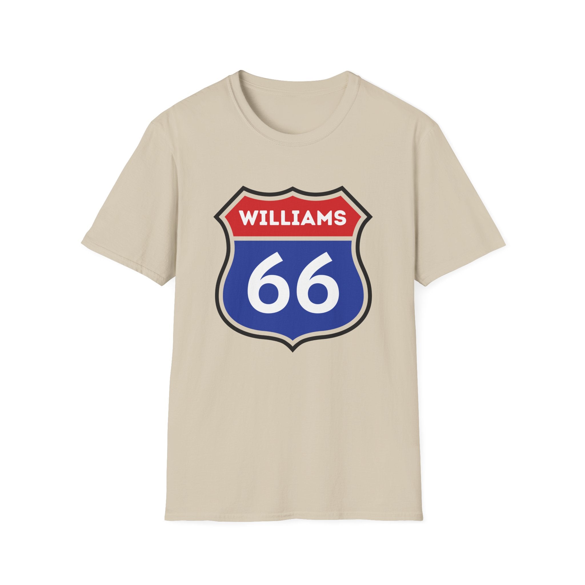 Williams 66 Shield T-Shirt | Route 66 Road Sign Shirt