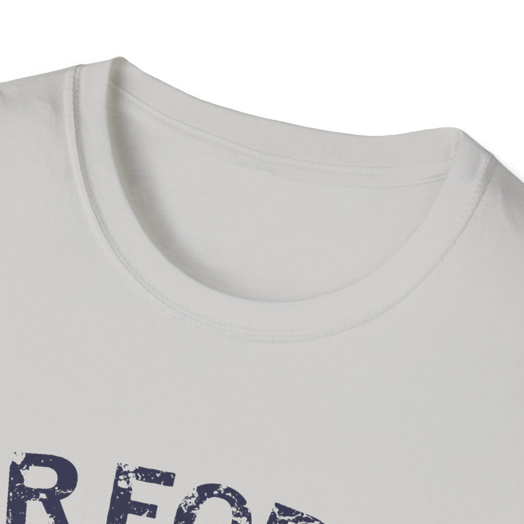 Air Force Veteran Distressed Logo T-Shirt | Military Star Stripe Tee