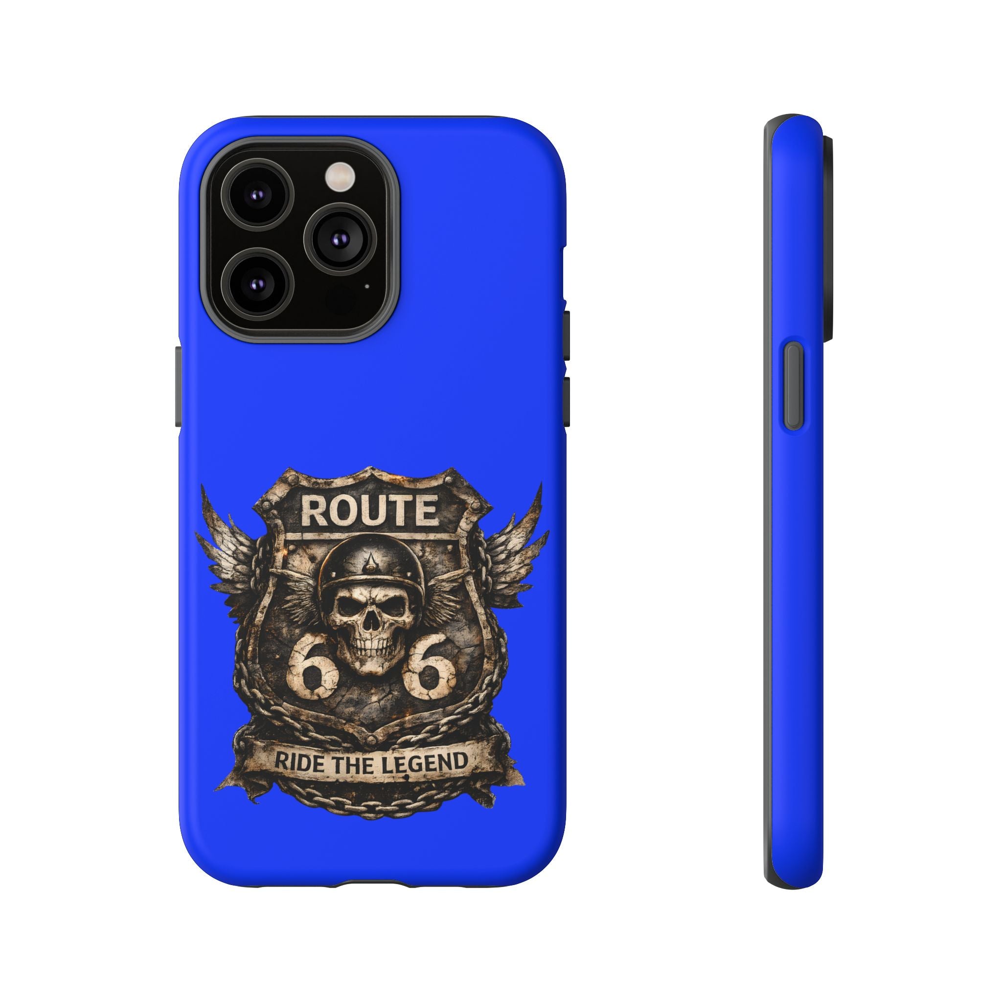 Route 66 Skull Helmet phone case | Motorcycle emblem, Ride the Legend
