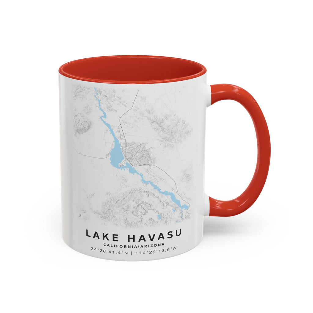 Lake Havasu map Accent Coffee Mug | 11oz 15oz
