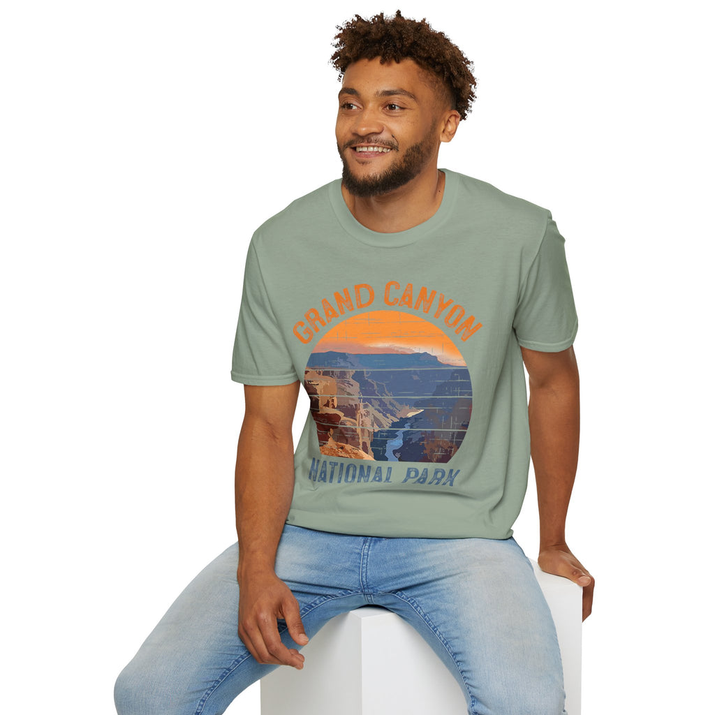 Grand Canyon National Park T-Shirt | Vintage Sunset Landscape