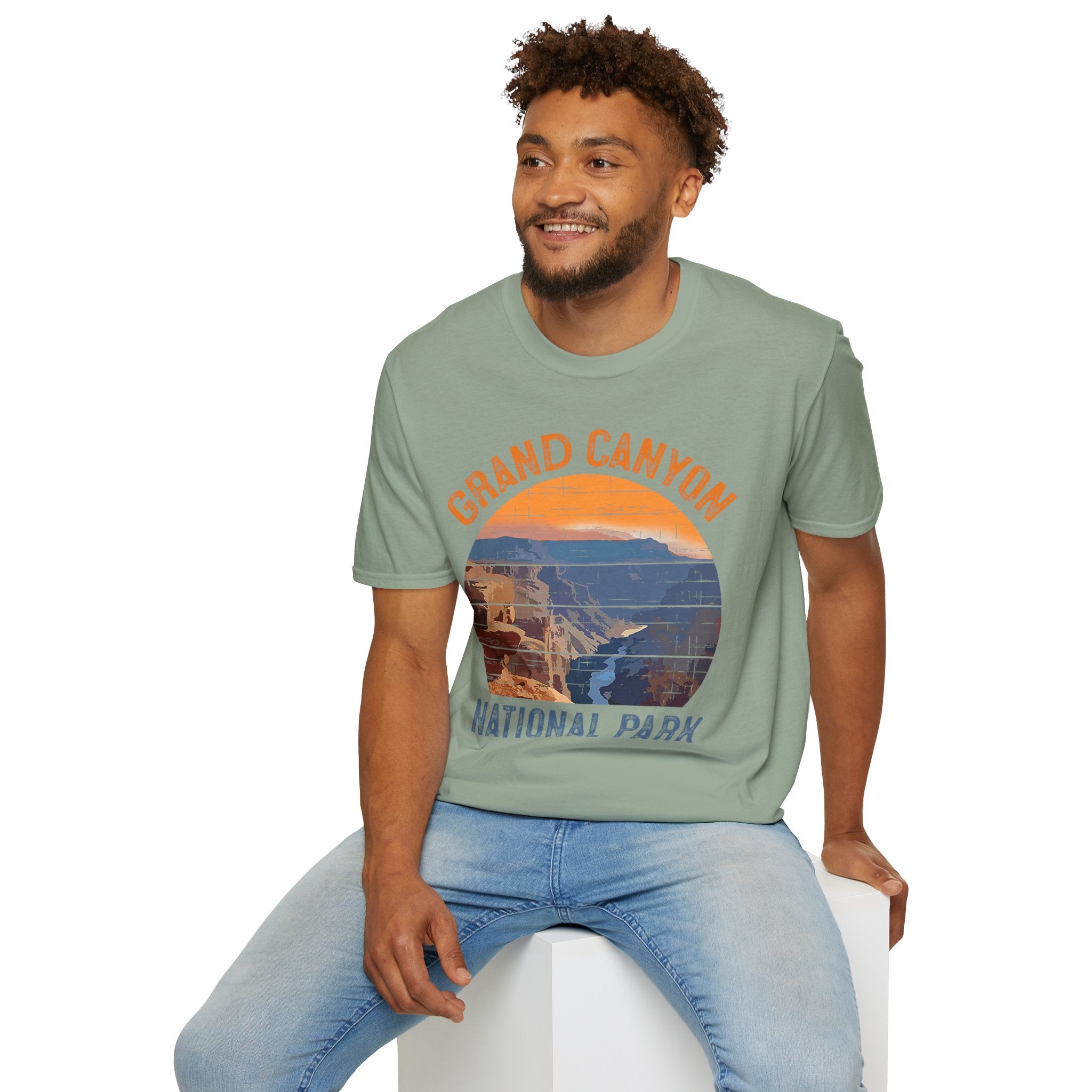 Grand Canyon National Park T-Shirt | Vintage Sunset Landscape