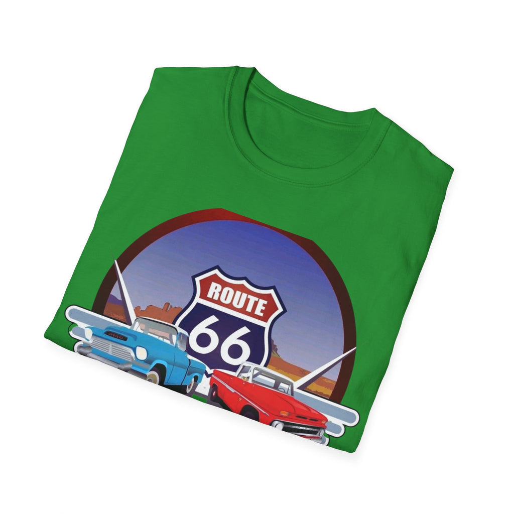 Route 66 Kingman Arizona Softstyle T-Shirt, Vintage Tee, Retro Shirt, Unisex Top, Gift for Travelers