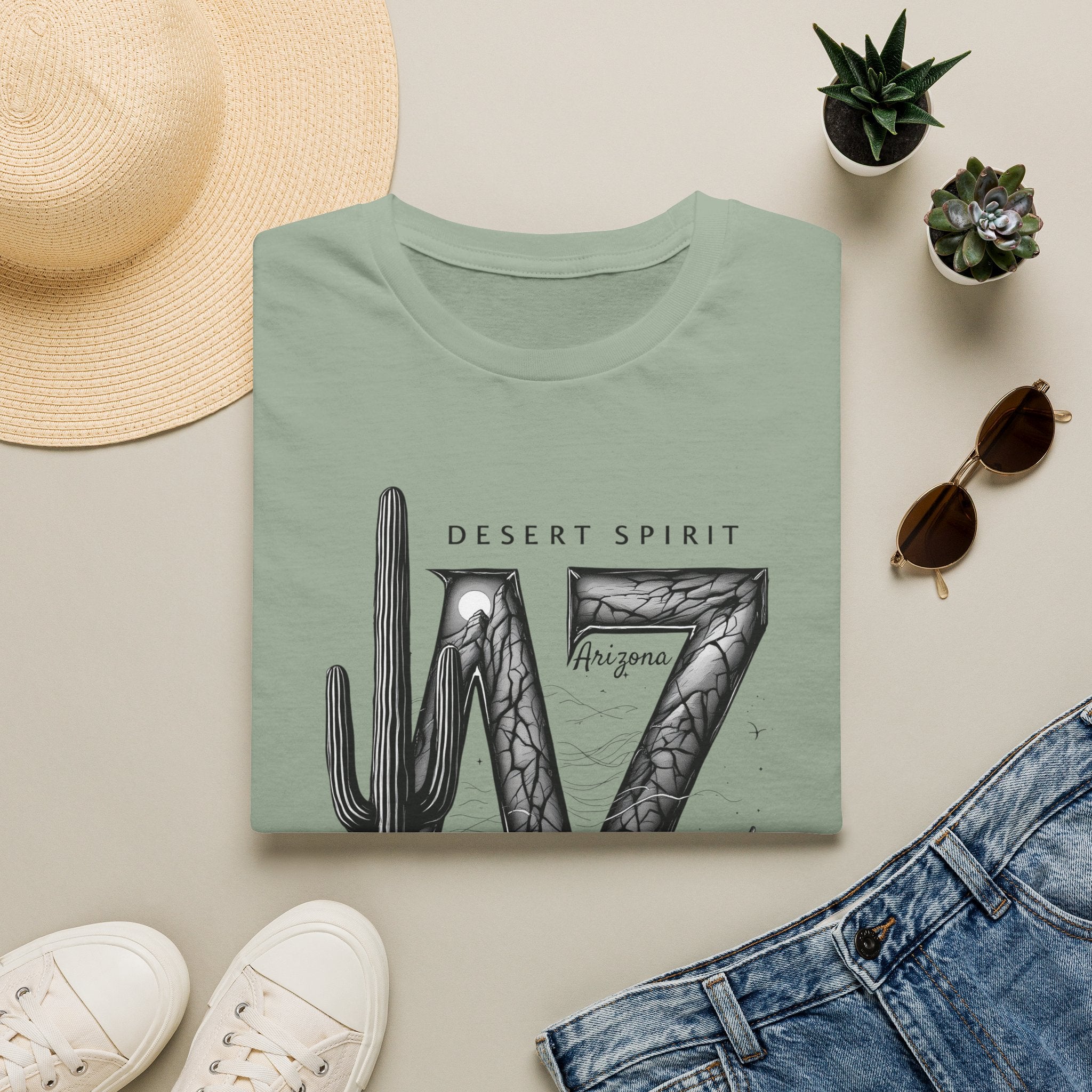Arizona Desert Spirit T-Shirt | AZ Cactus Southwest Illustration