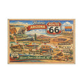 Historic Route 66 Arizona Map Canvas 30x20