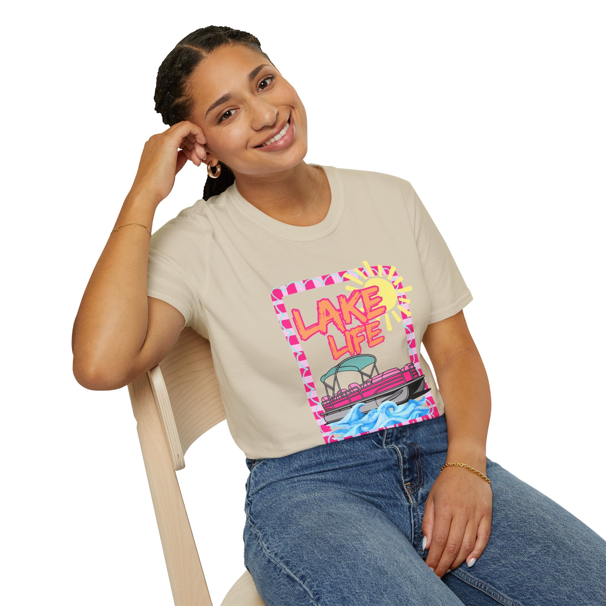 Lake Life Pontoon Boat T-Shirt | Summer Lake Vibes